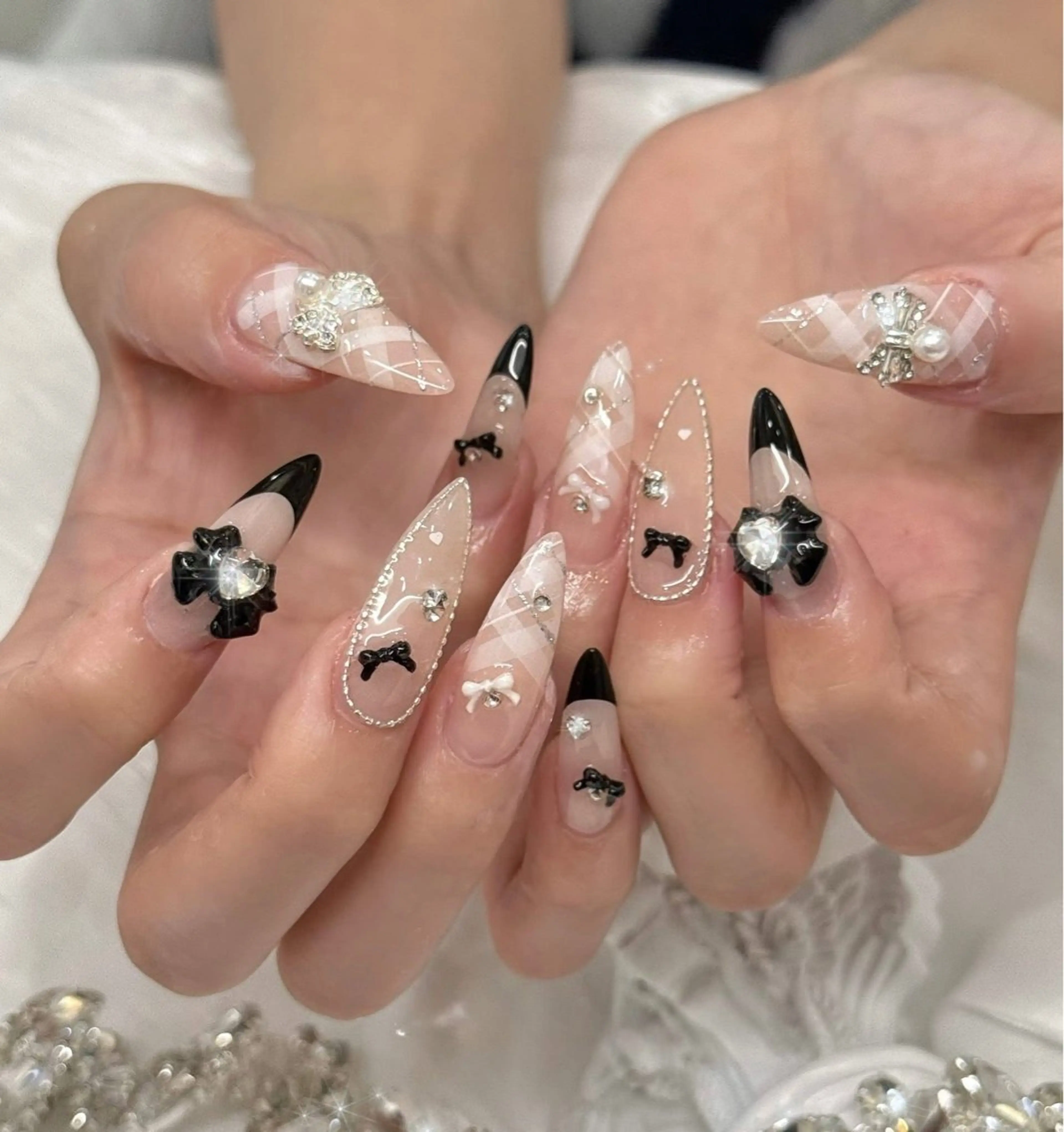 ネイル 韓国ネイル ロングネイル マグネットネイル シンプルネイル ワンホンネイル ハンドネイル JOSIE nail studioのネイルデザイン