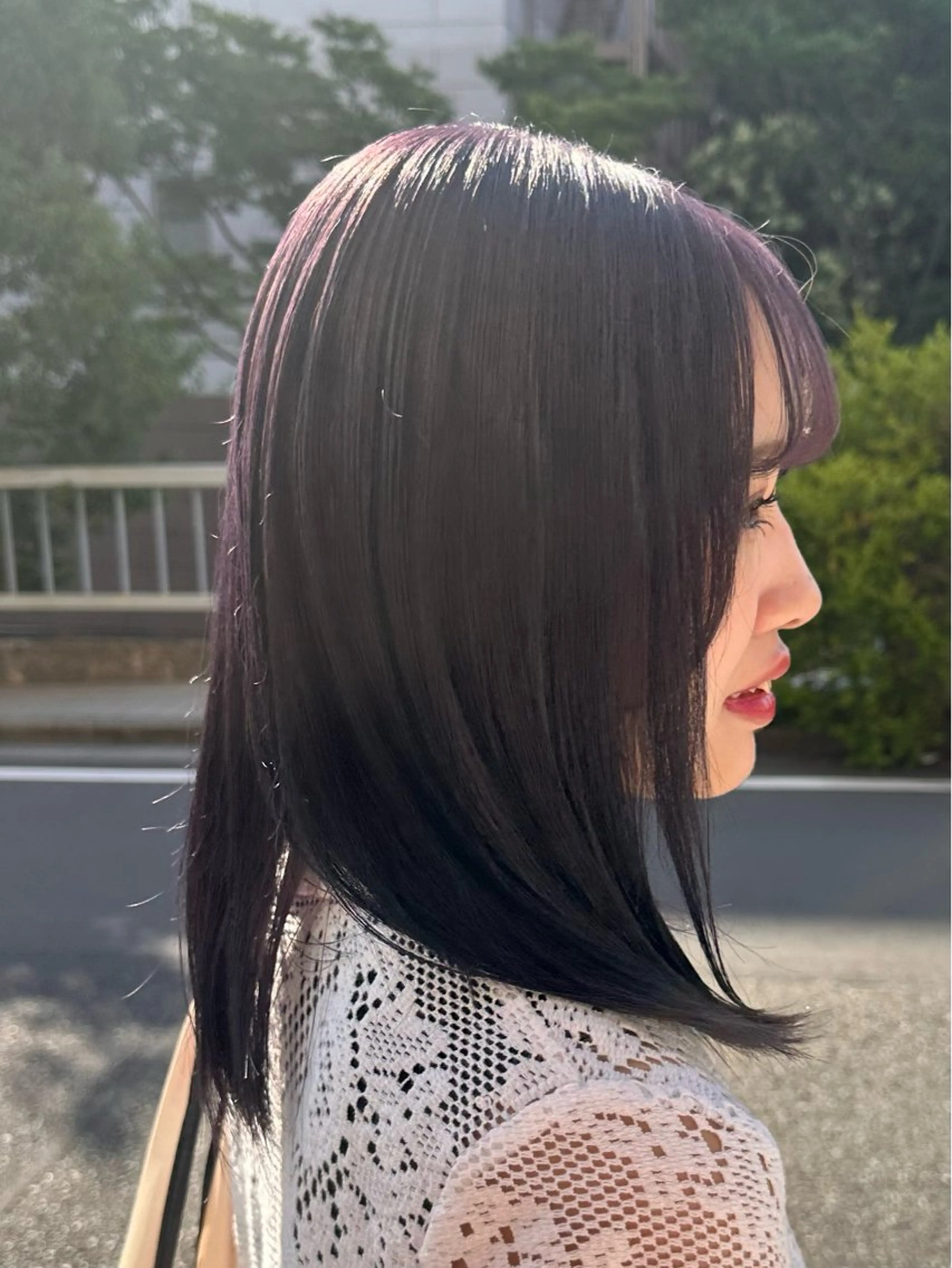 ミディアム カラー ハイトーン💗ピンク 🛼ベージュ🍀のヘアスタイル