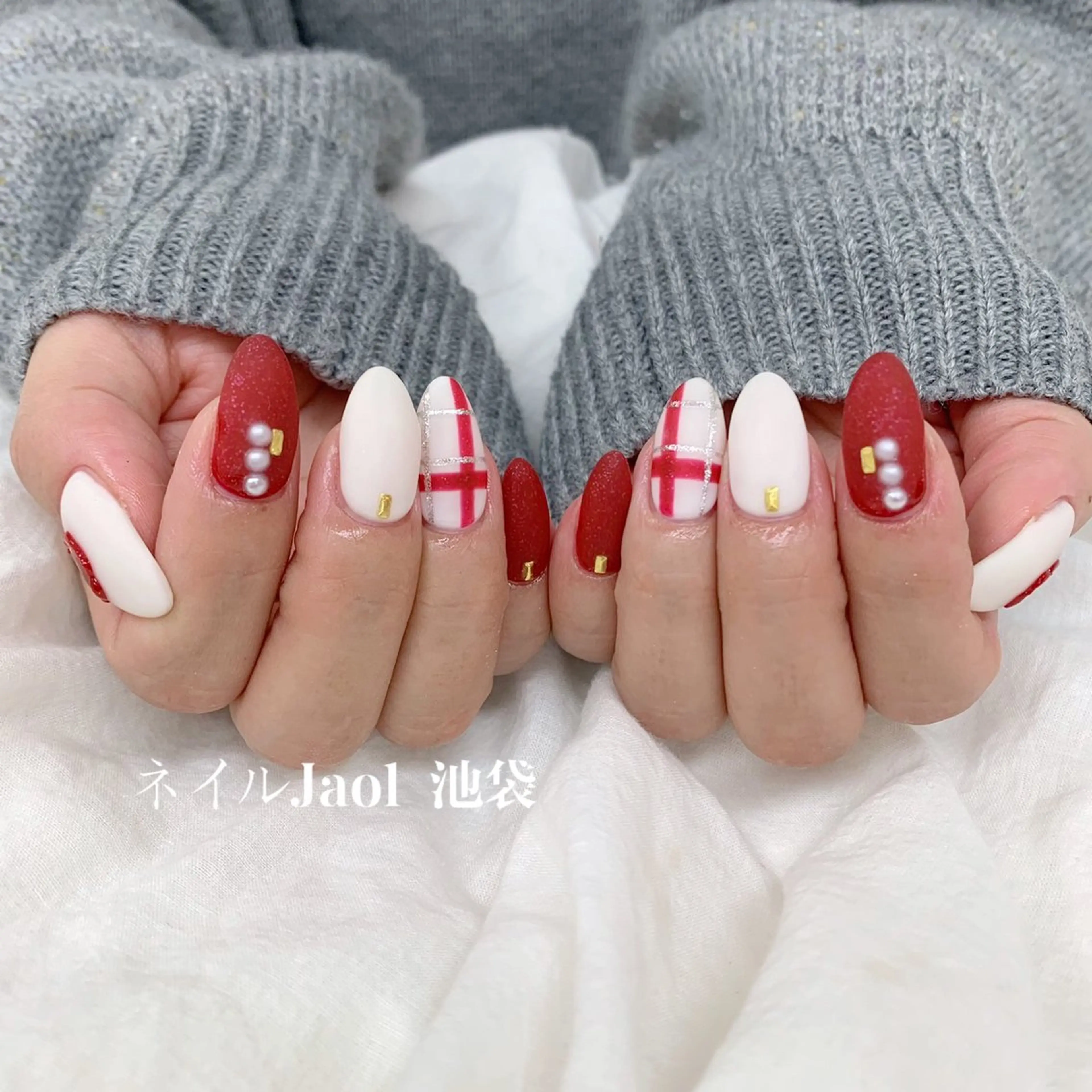ミディアム ハンドネイル nail jaol池袋店所属・ネイルJaol 池袋のネイルデザイン