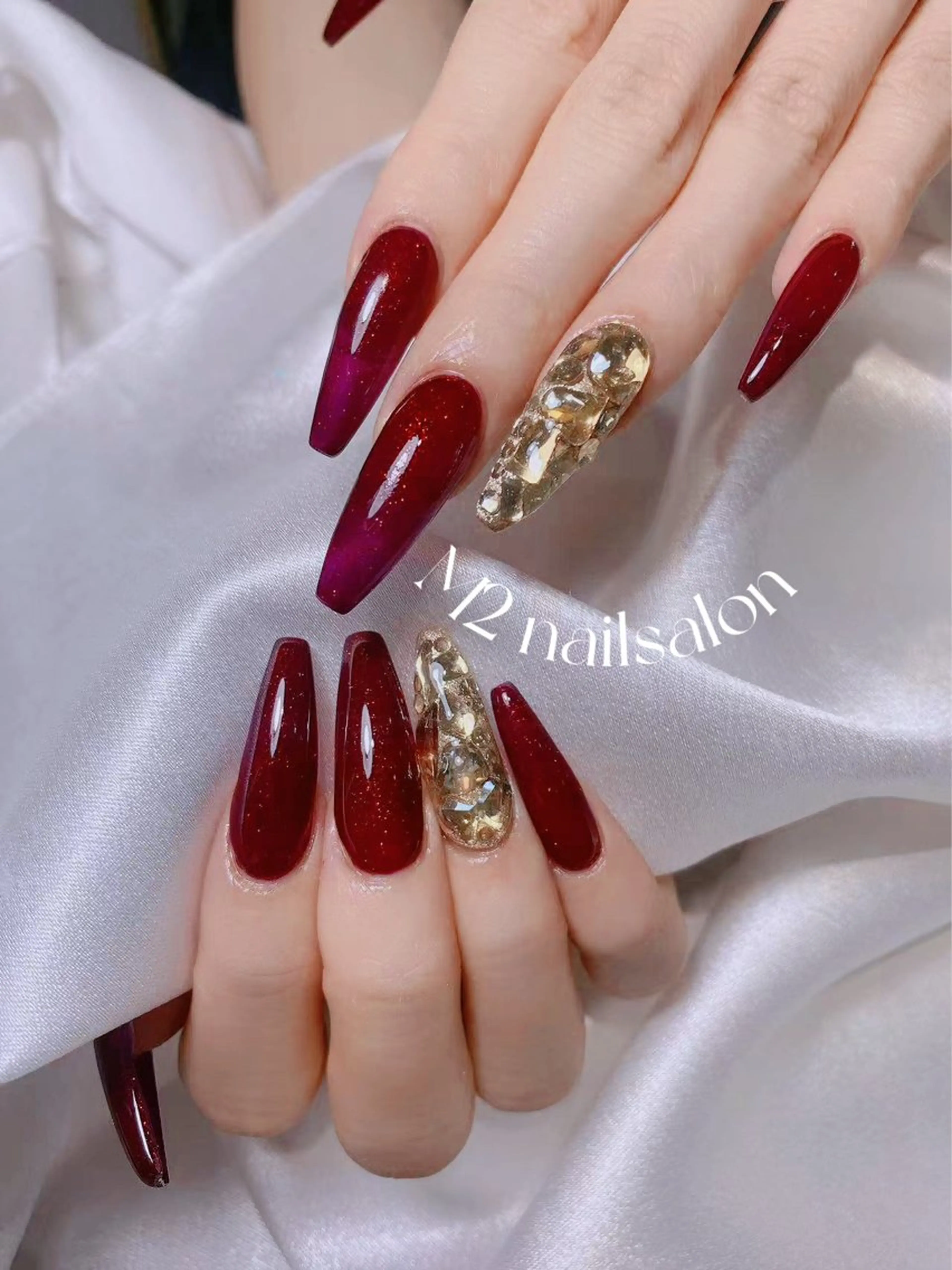 ネイル ハンドネイル 長さだし専門店 M2　rikaのネイルデザイン