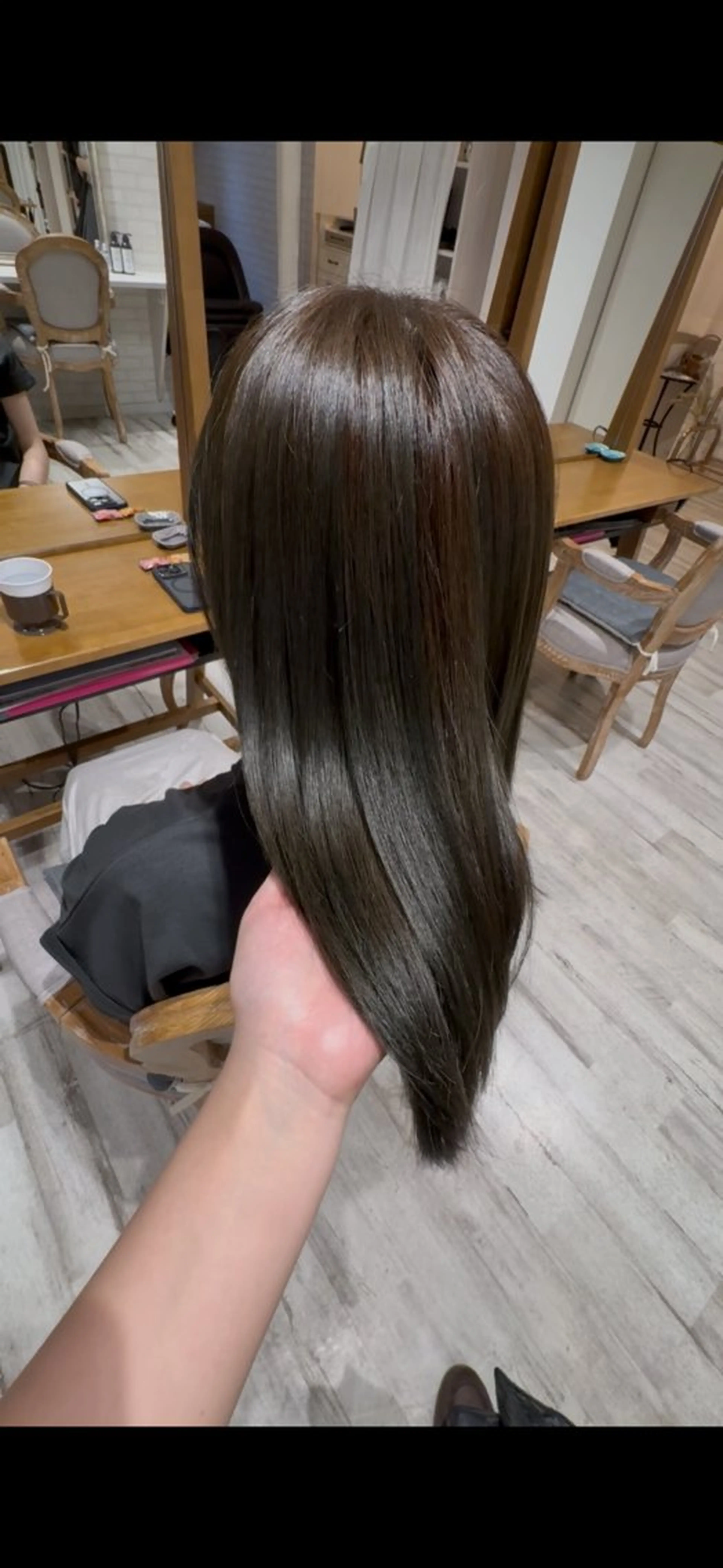 セミロング カラー 縮毛矯正 カット ヘアカラー トリートメント 透明感/韓国風 HIRARIのヘアスタイル