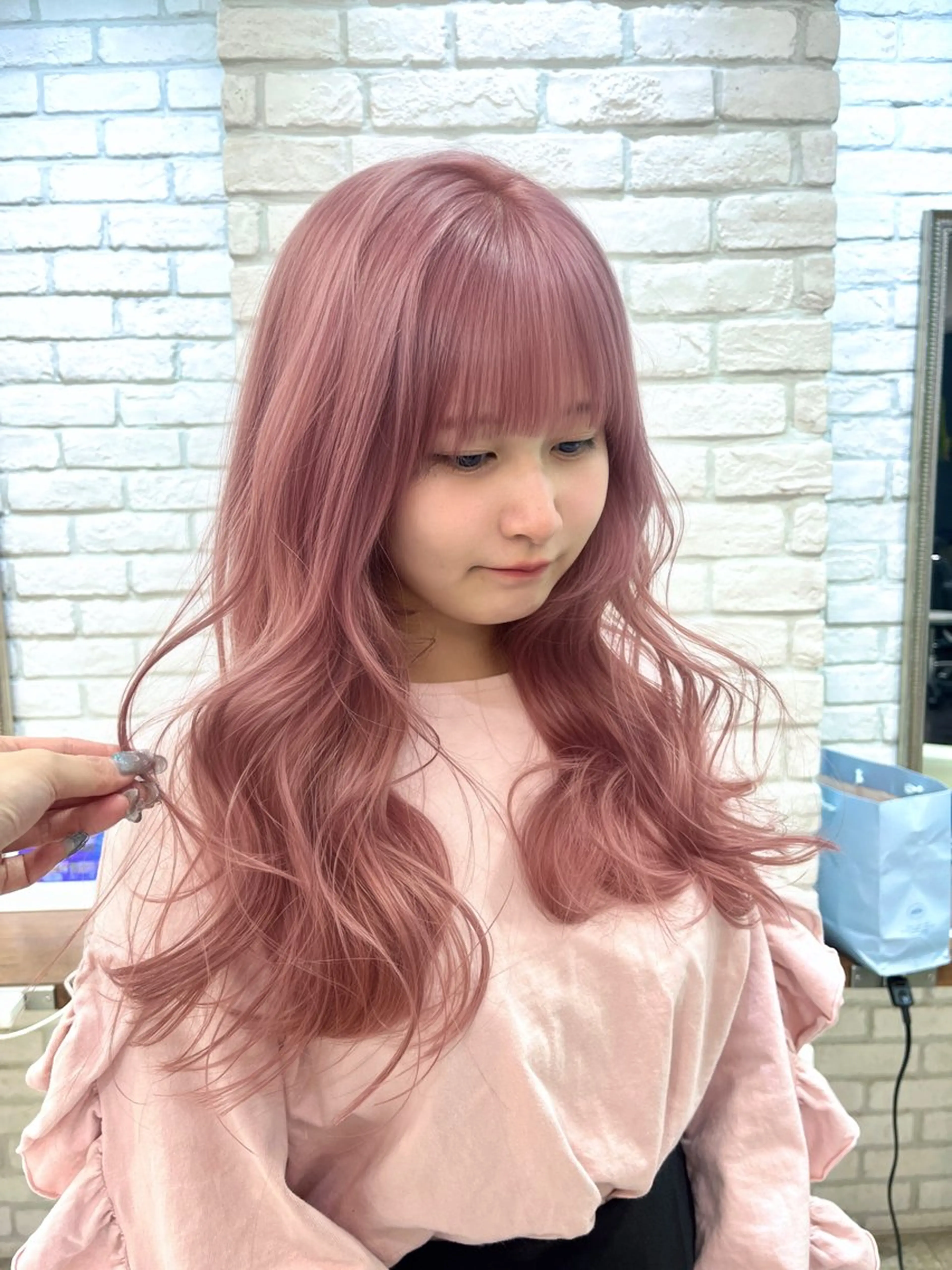 【🦊50%OFF新規1回目限定🎃】カット➕ブリーチ➕髪質改善カラー➕前処理トリートメント➕髪質再生トリートメントの写真