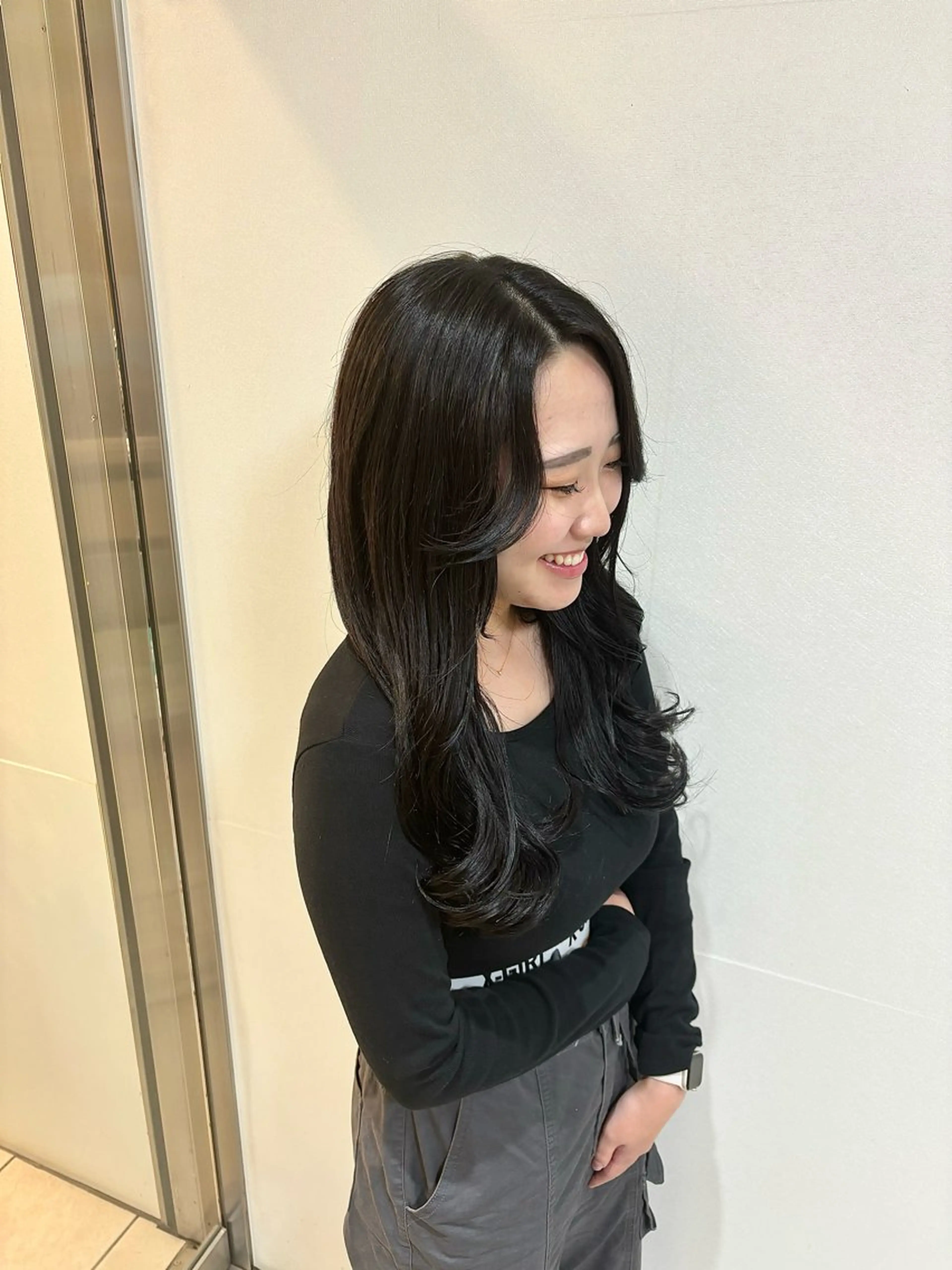 ロング くびれヘア 札幌パーマ 髪質改善/後藤海音のヘアスタイル