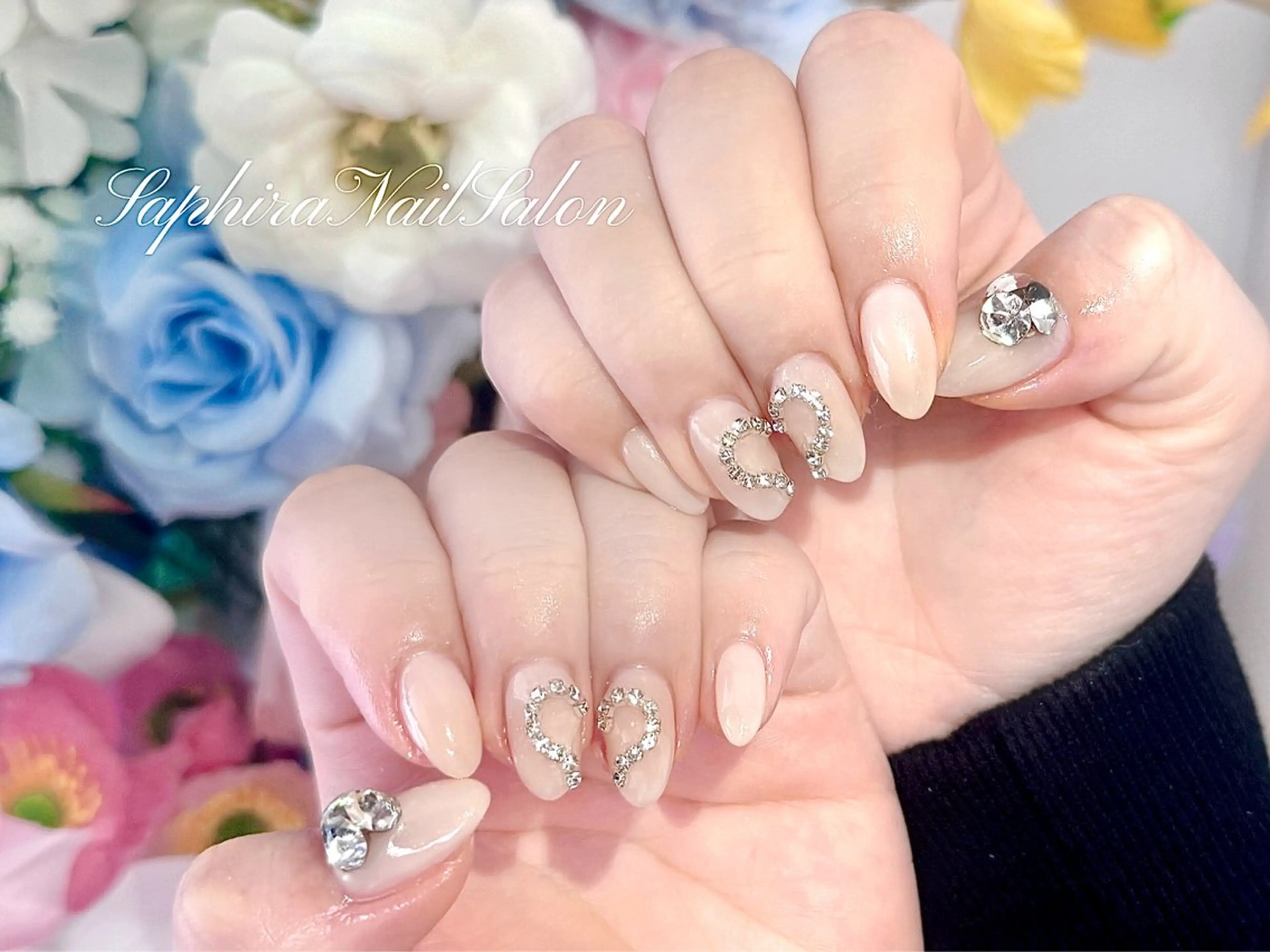 カラー ハンドネイル Saphiraネイル サロン錦糸町のネイルデザイン