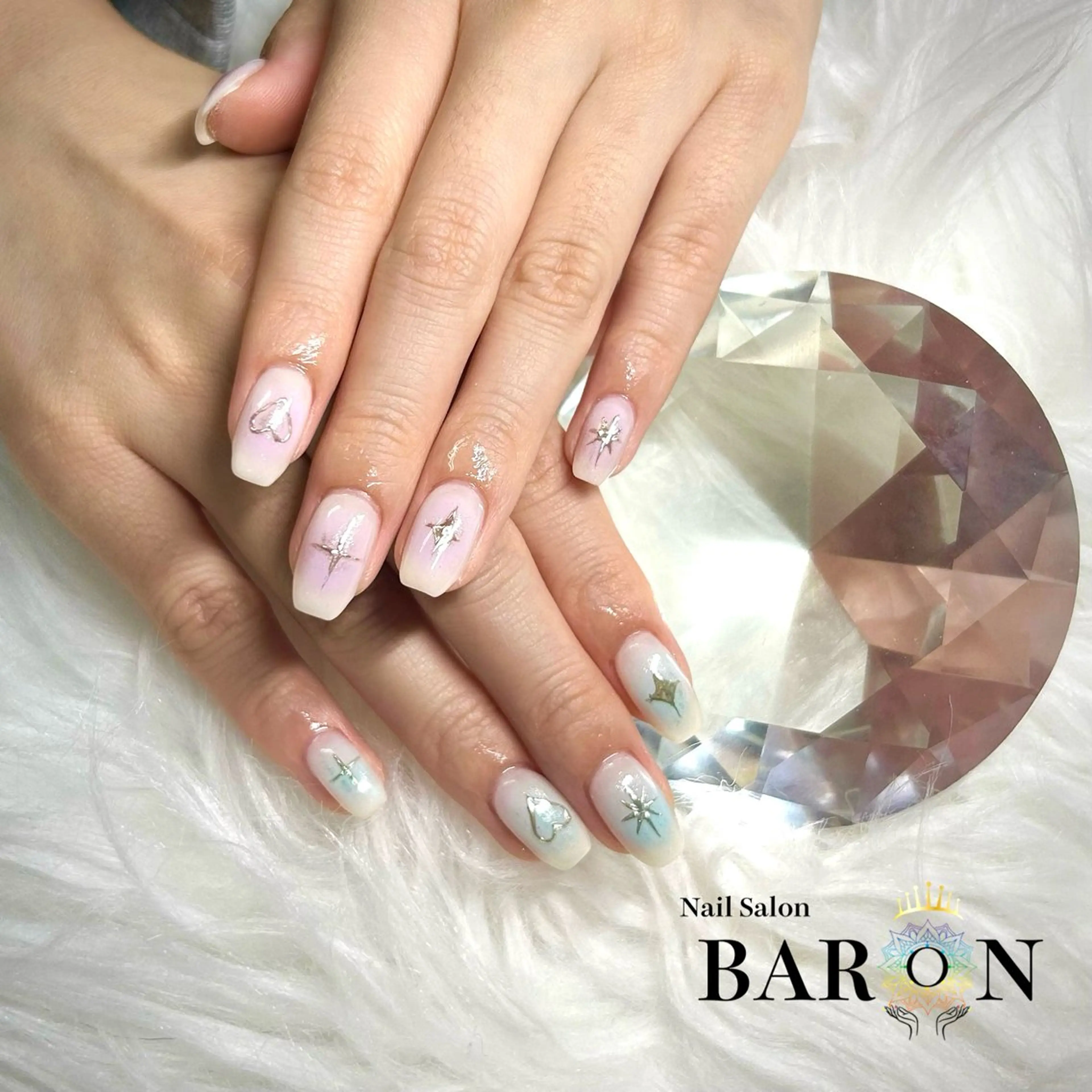 ネイル チークネイル ♛︎BARON♛︎ SUMIRE.のネイルデザイン
