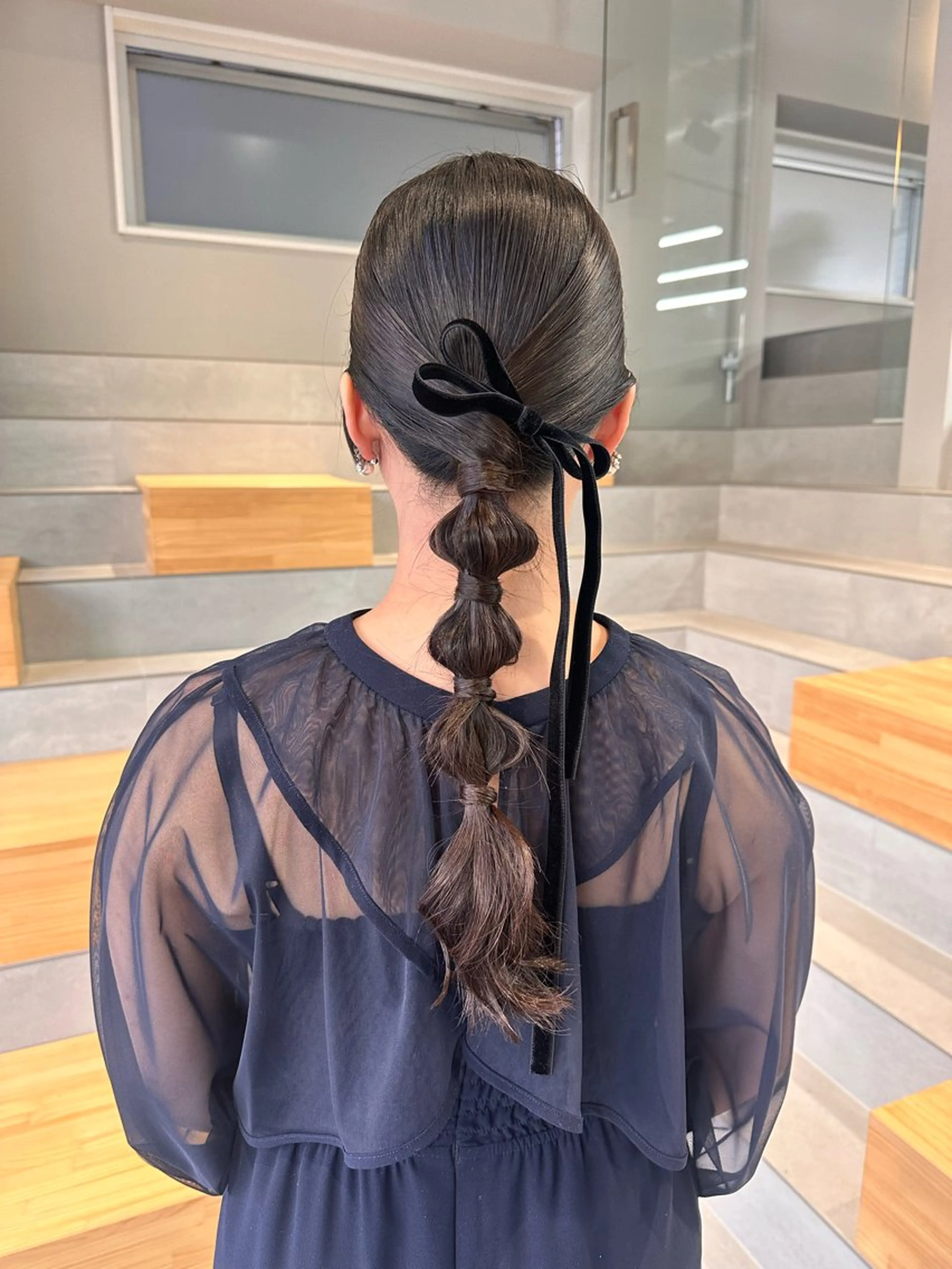 ロング ヘアアレンジ ヘアセット 染谷 遥花のヘアスタイル