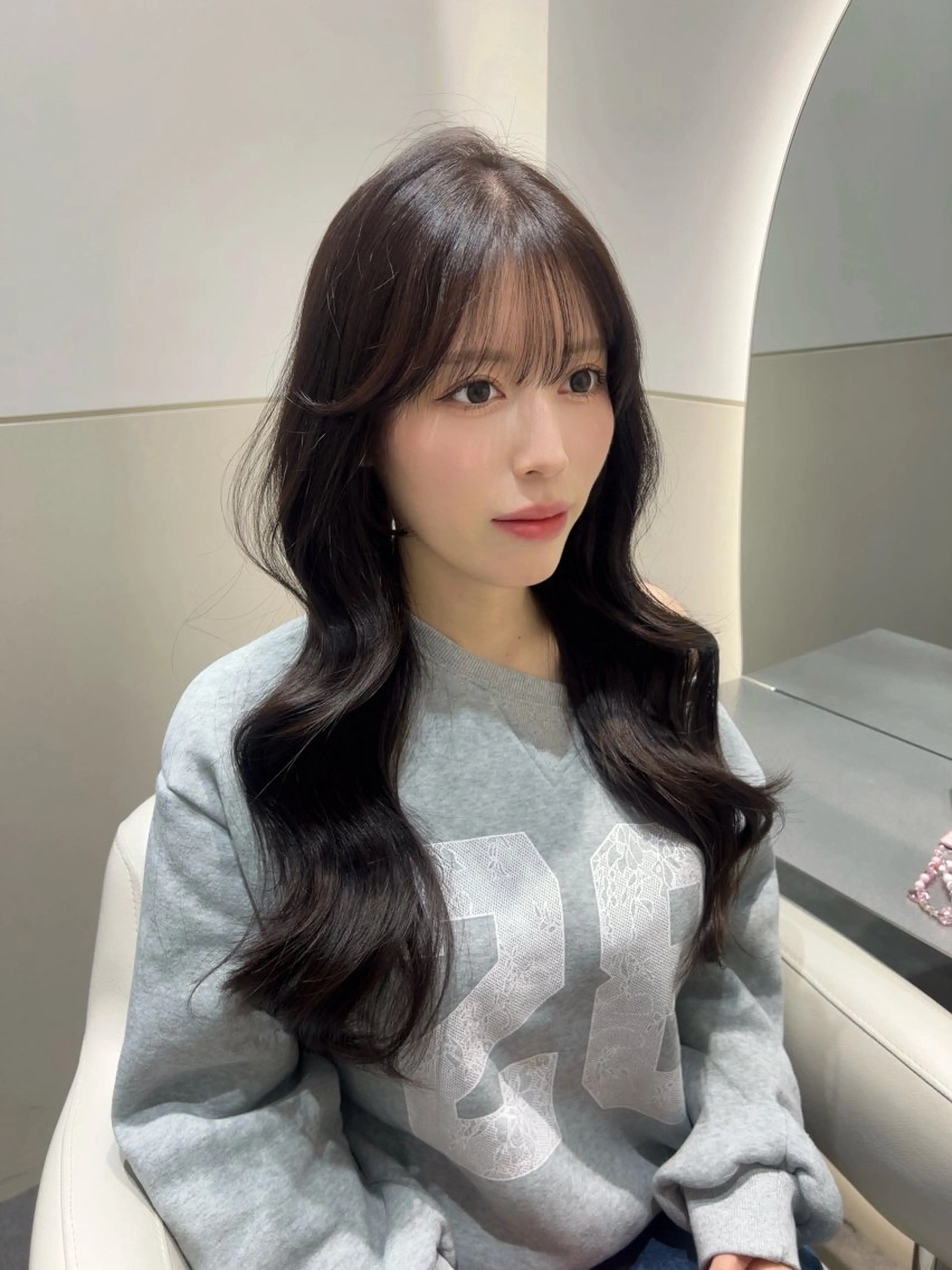 ロング カラー カット ヘアカラー トリートメント 🩷韓国ヘア/ミディ アム🩷Maikaのヘアスタイル