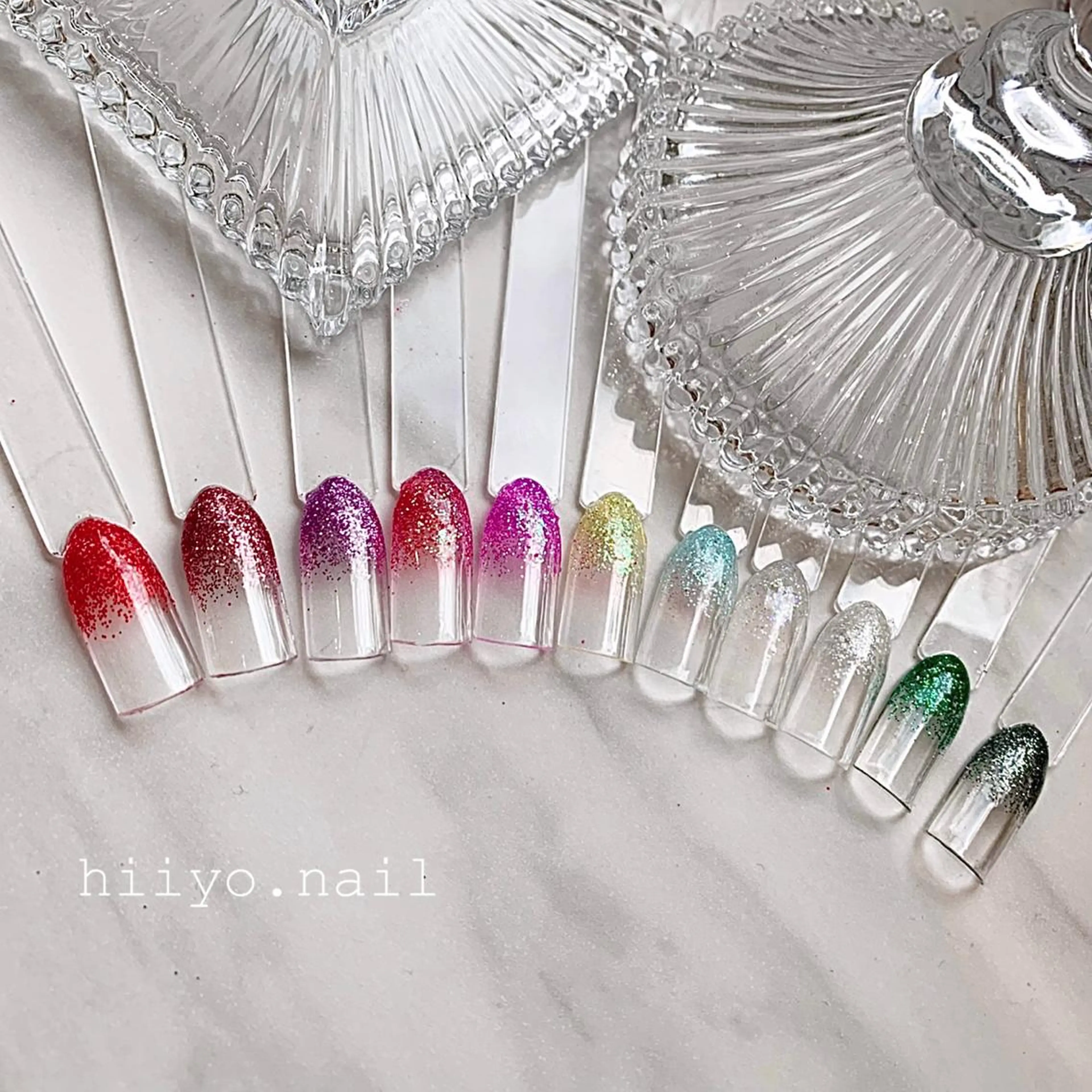 ネイル ラメ(グリッター) ラメグラデーション ハンドネイル hiyo🫧ネイル /渋谷💍🎀のネイルデザイン