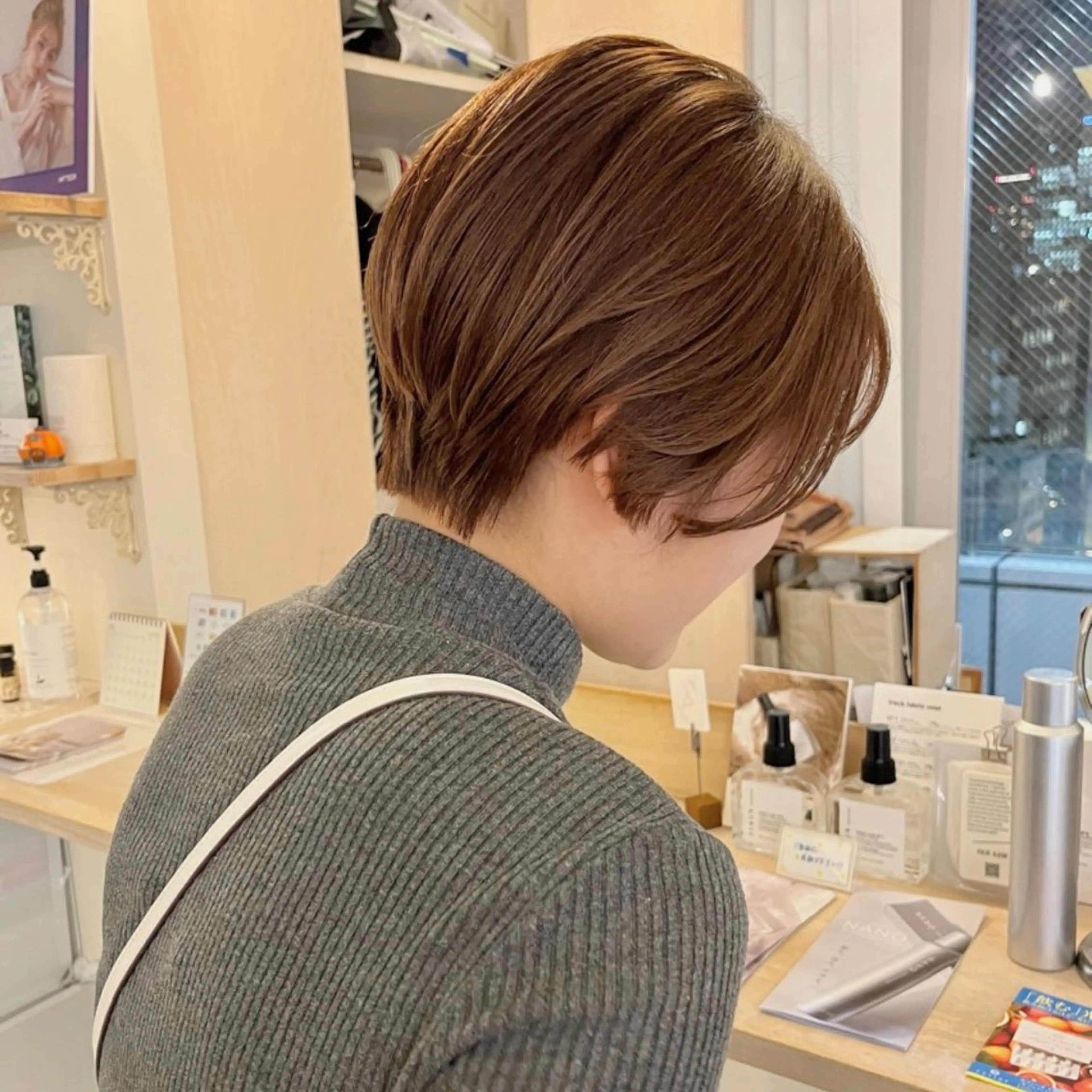 ショート カラー カット トリートメント Yurika🕯️ 透明感カラー/ボブのヘアスタイル