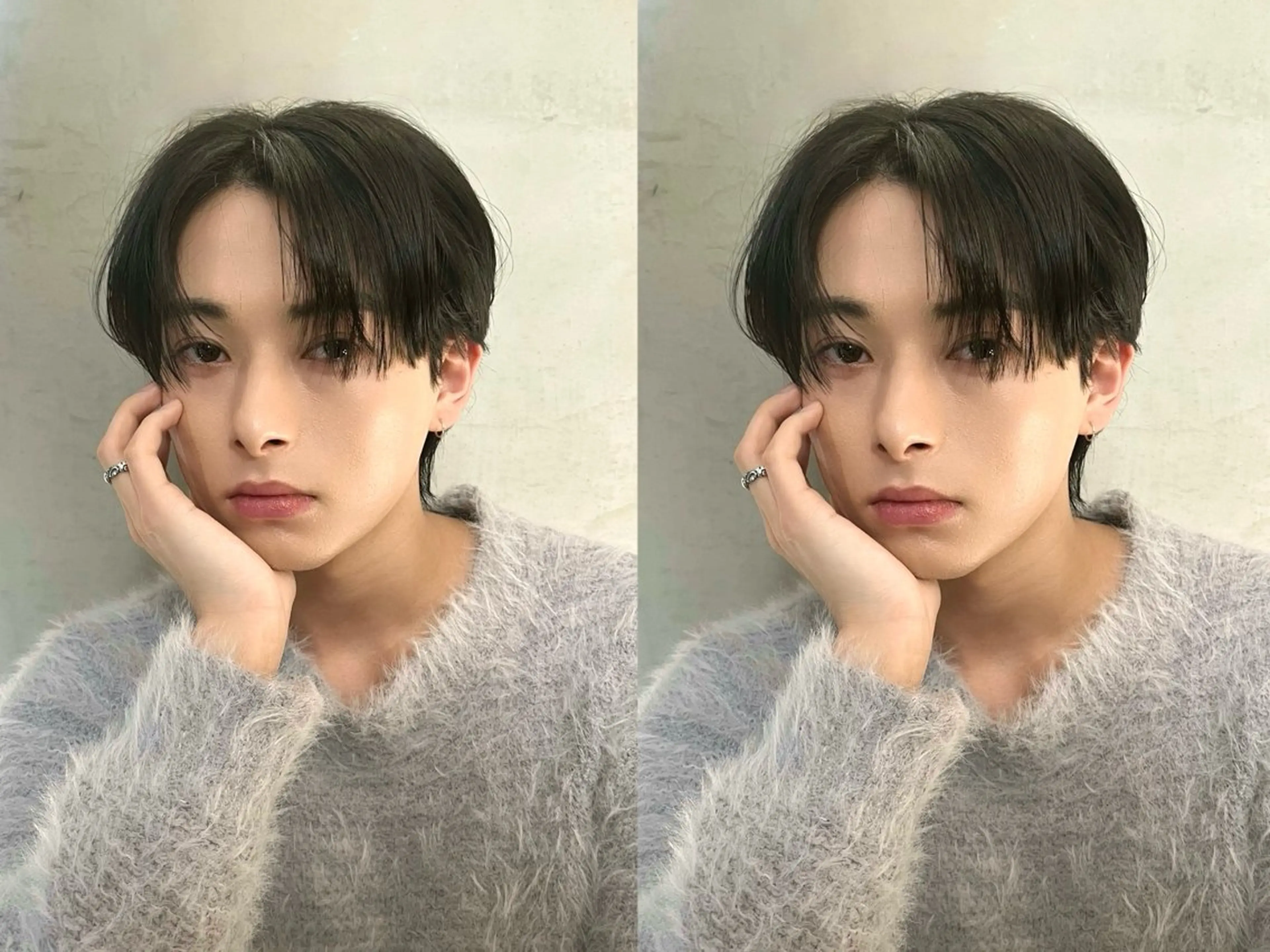 メンズ カット rina似合わせ レイヤー韓国カラーのヘアスタイル