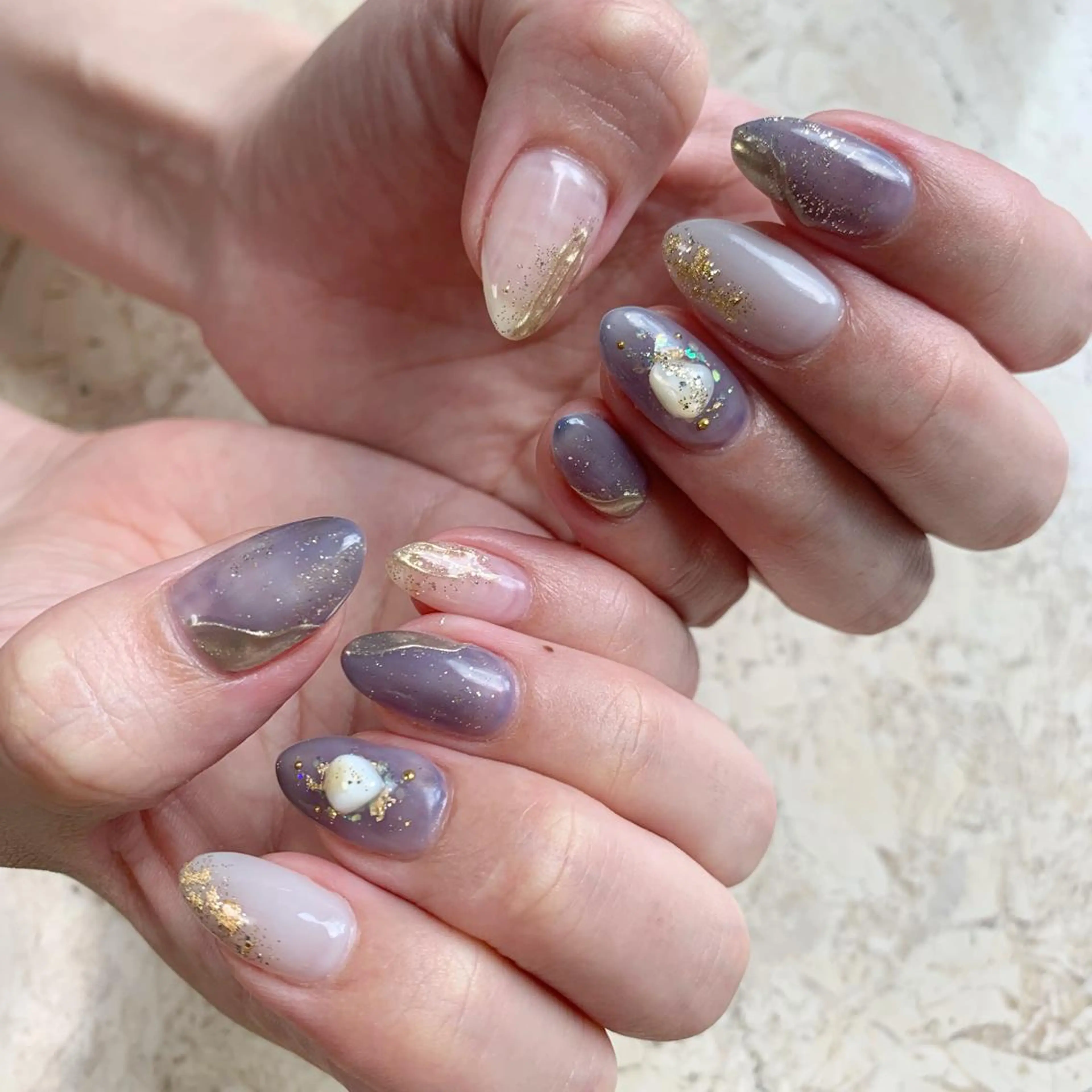 ネイル ジェルネイル ニュアンスネイル パラジェル 春ネイル 夏ネイル ハンドネイル フットネイル nail salon mieux(ミュー)のネイルデザイン