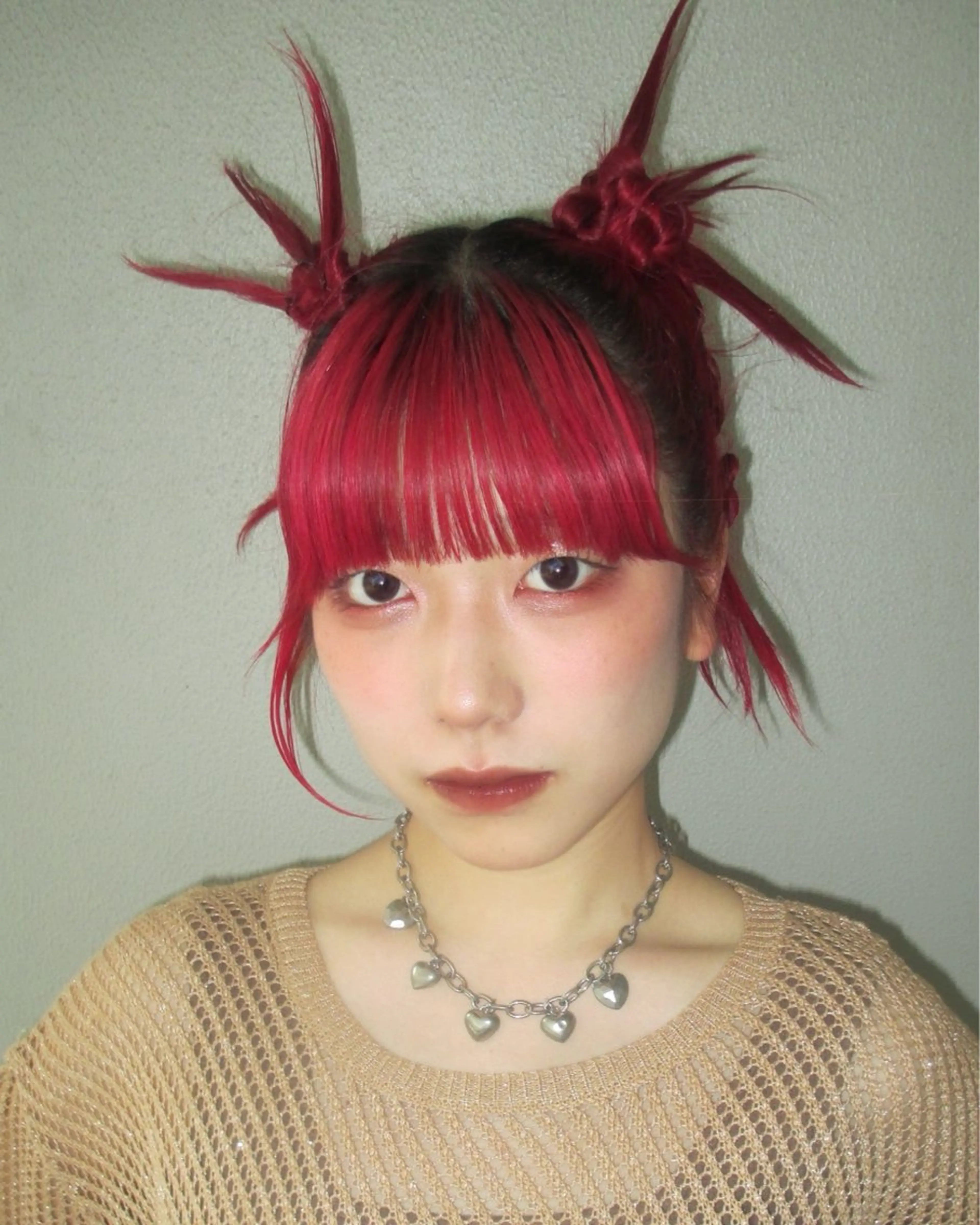 ロング カラー ヘアアレンジ トリートメント ヘアセット minto/ 似合わせ/ハイトーンのヘアスタイル