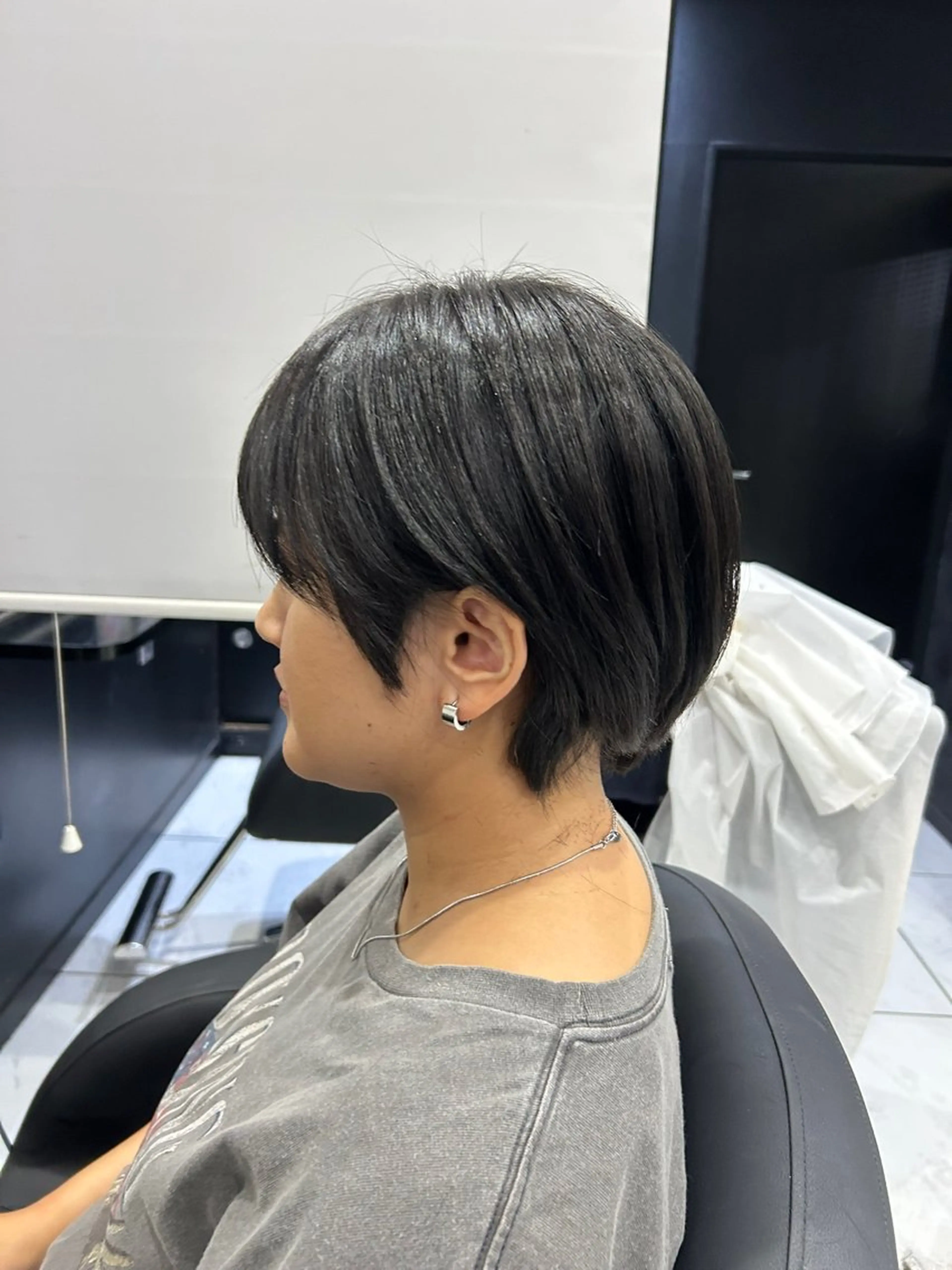 ショート ショートヘア 長田 麻友子のヘアスタイル