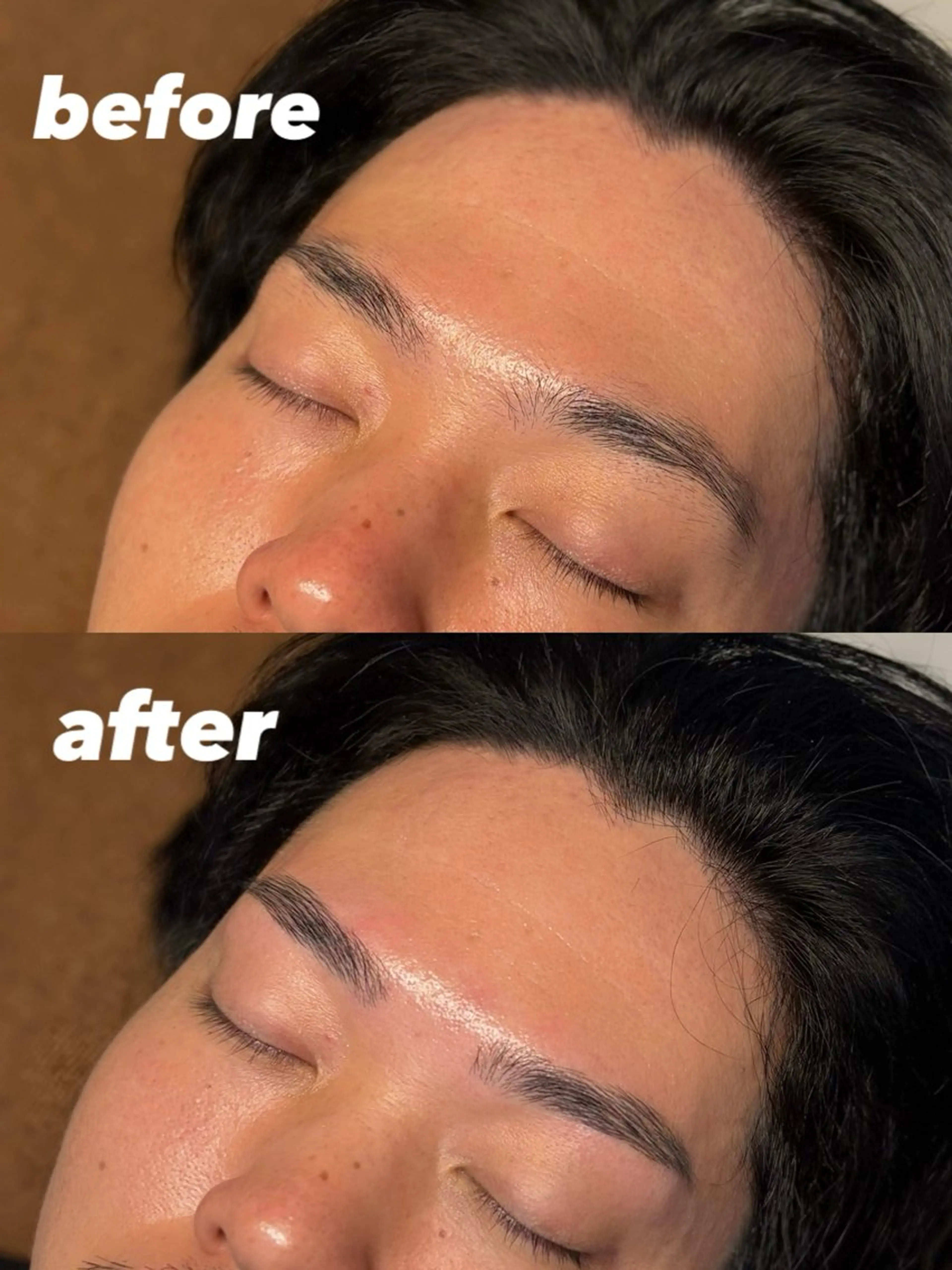 メンズ アイブロウ ハリウッドブロウリフト 韓国肌管理BEAUTY-SALON Teena【ティーナ】ララピール/毛穴/脱毛所属・心斎橋眉毛サロン hiyoriの眉毛・アイブロウイメージ