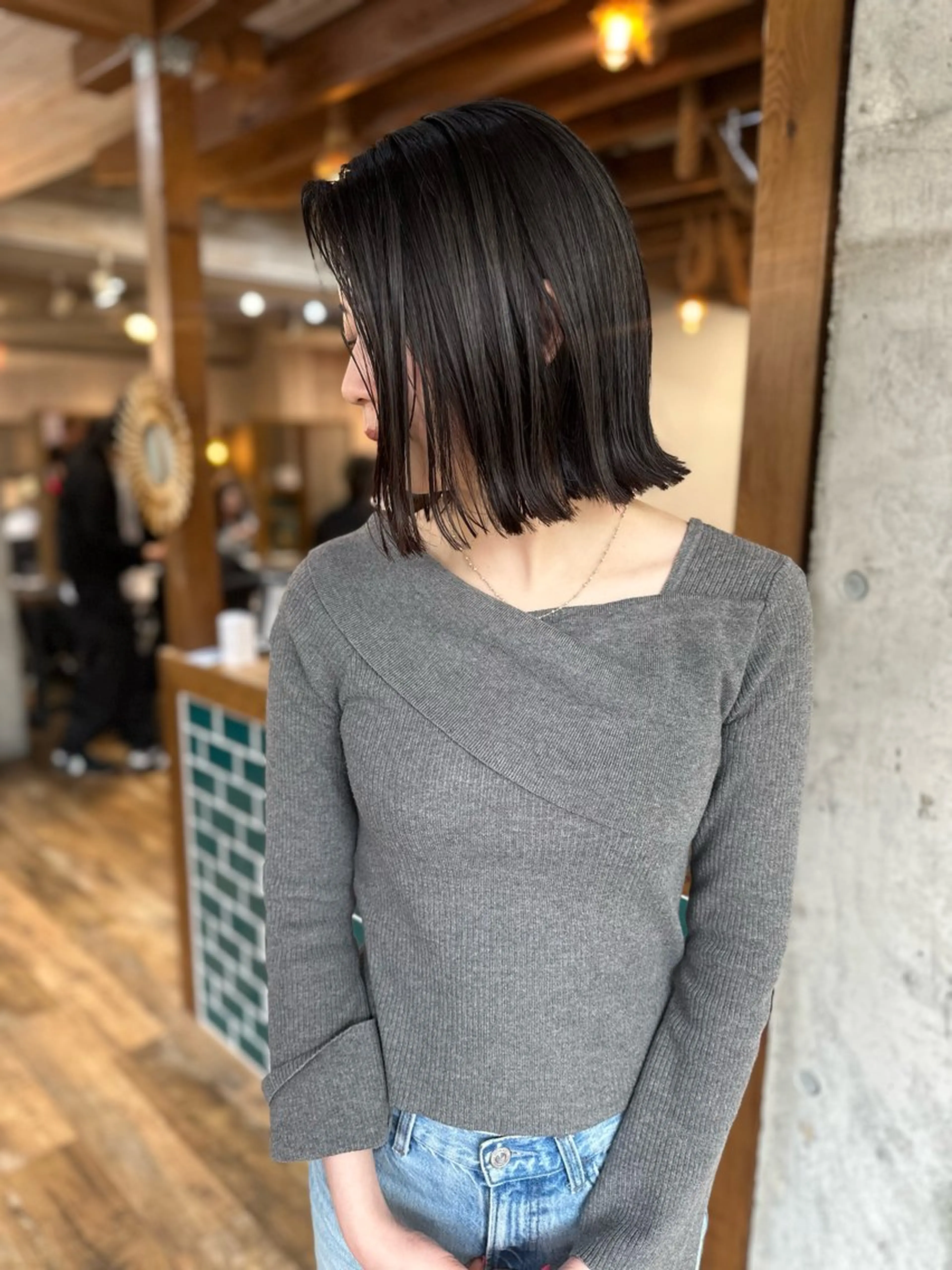 ミディアム ヘアカラー トリートメント ♥️ボブ/ブリーチ なしカラー/mahoのヘアスタイル