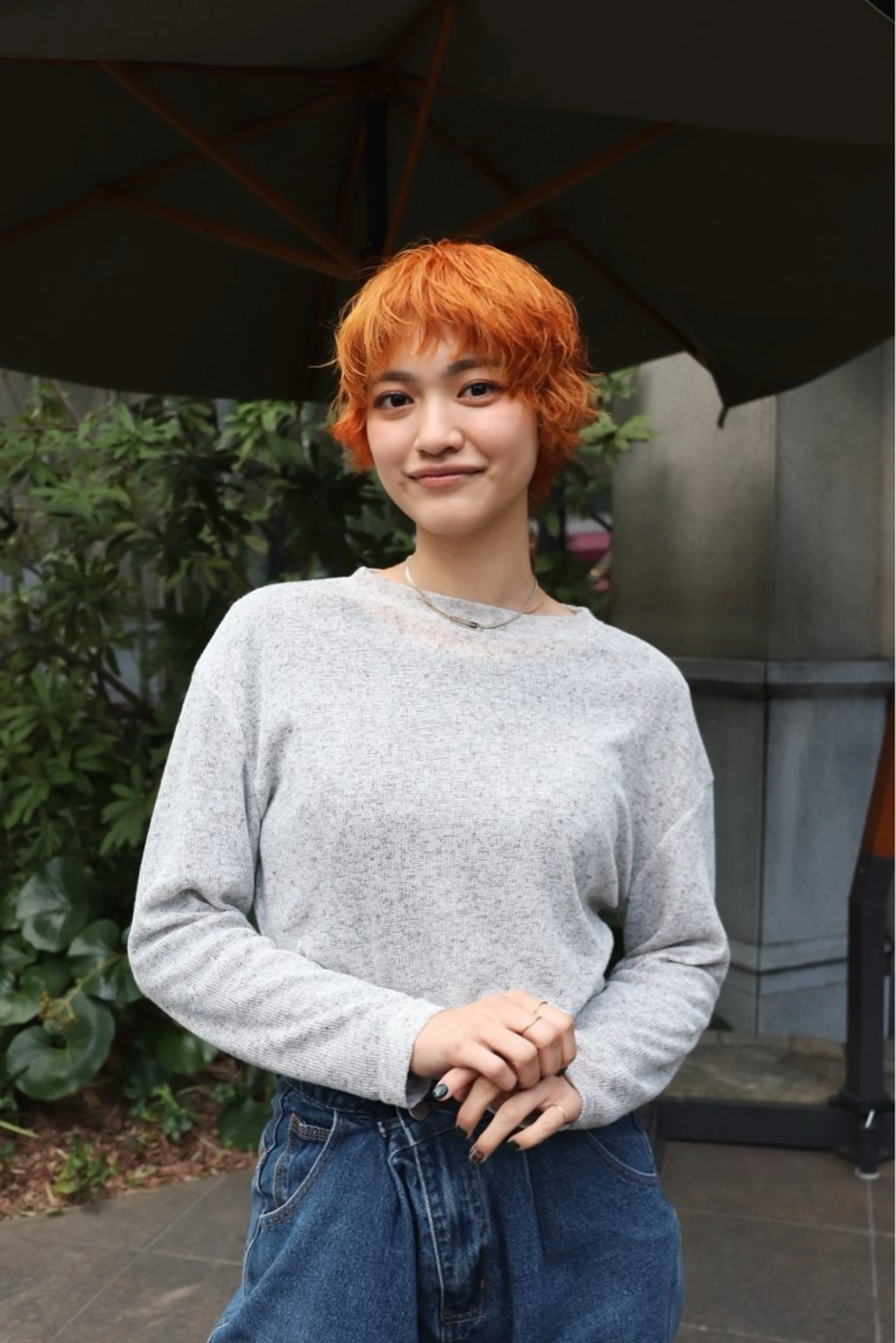 ショート カラー パーマ 似合わせカット /パーマ岡本淳平のヘアスタイル