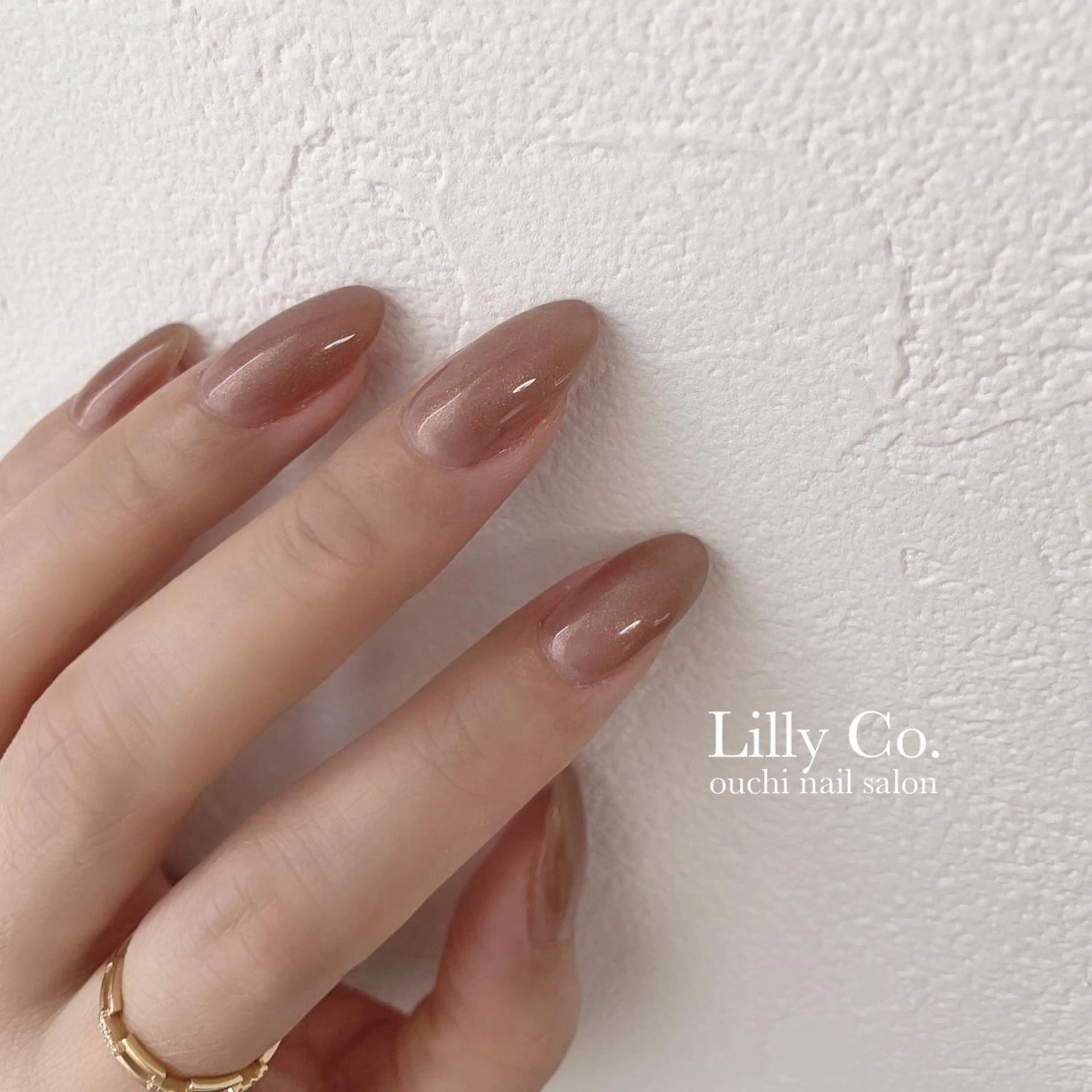 ネイル ジェルネイル ミラーネイル ワンカラーネイル ハンドネイル ハンドケア Lilly Co.のネイルデザイン