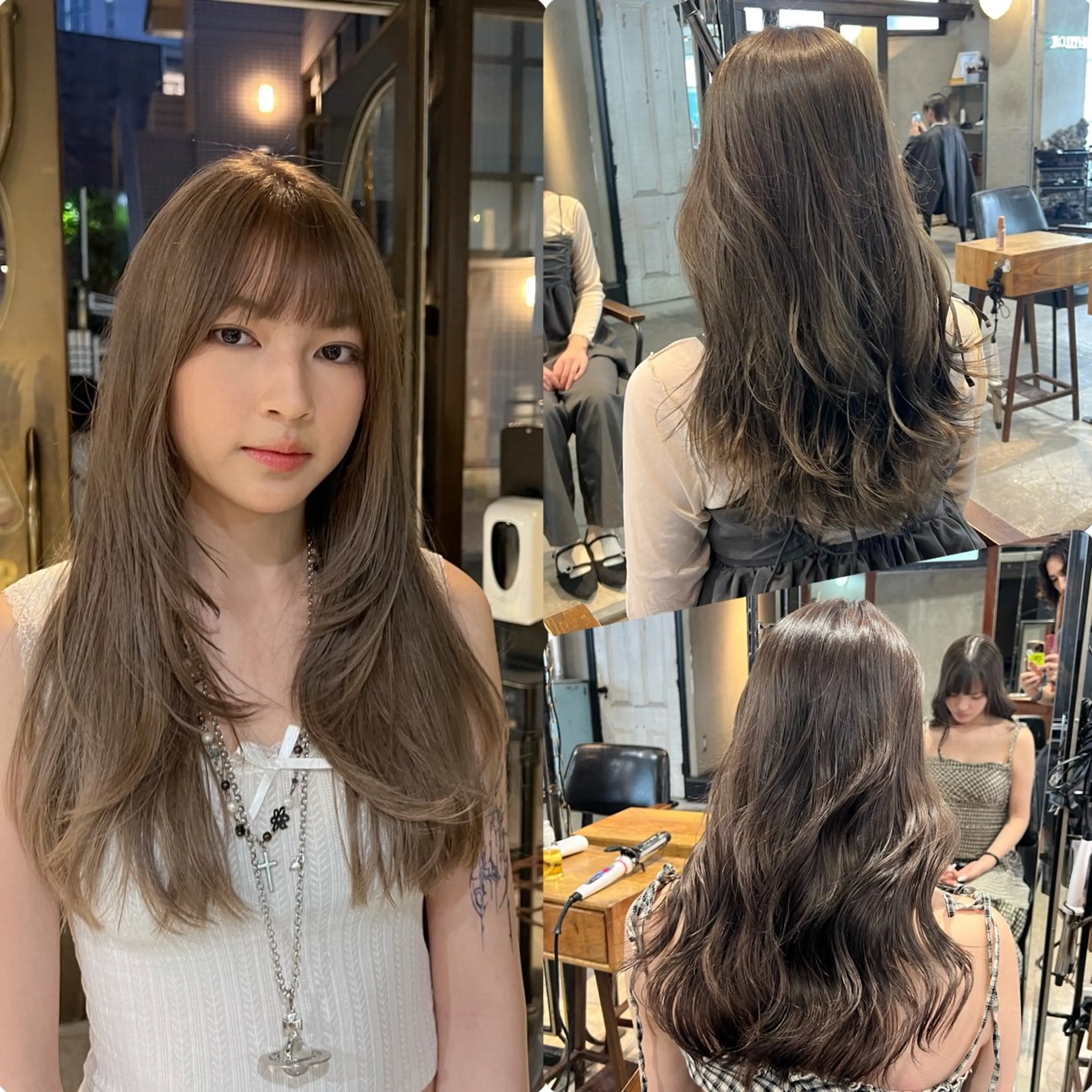 ロング カラー ヘアアレンジ ベージュカラー ブリーチ ブラウンカラー 透明感カラー ダブルカラー カット ヘアカラー トリートメント 透明感/艶髪矯正 🪐takushiのヘアスタイル