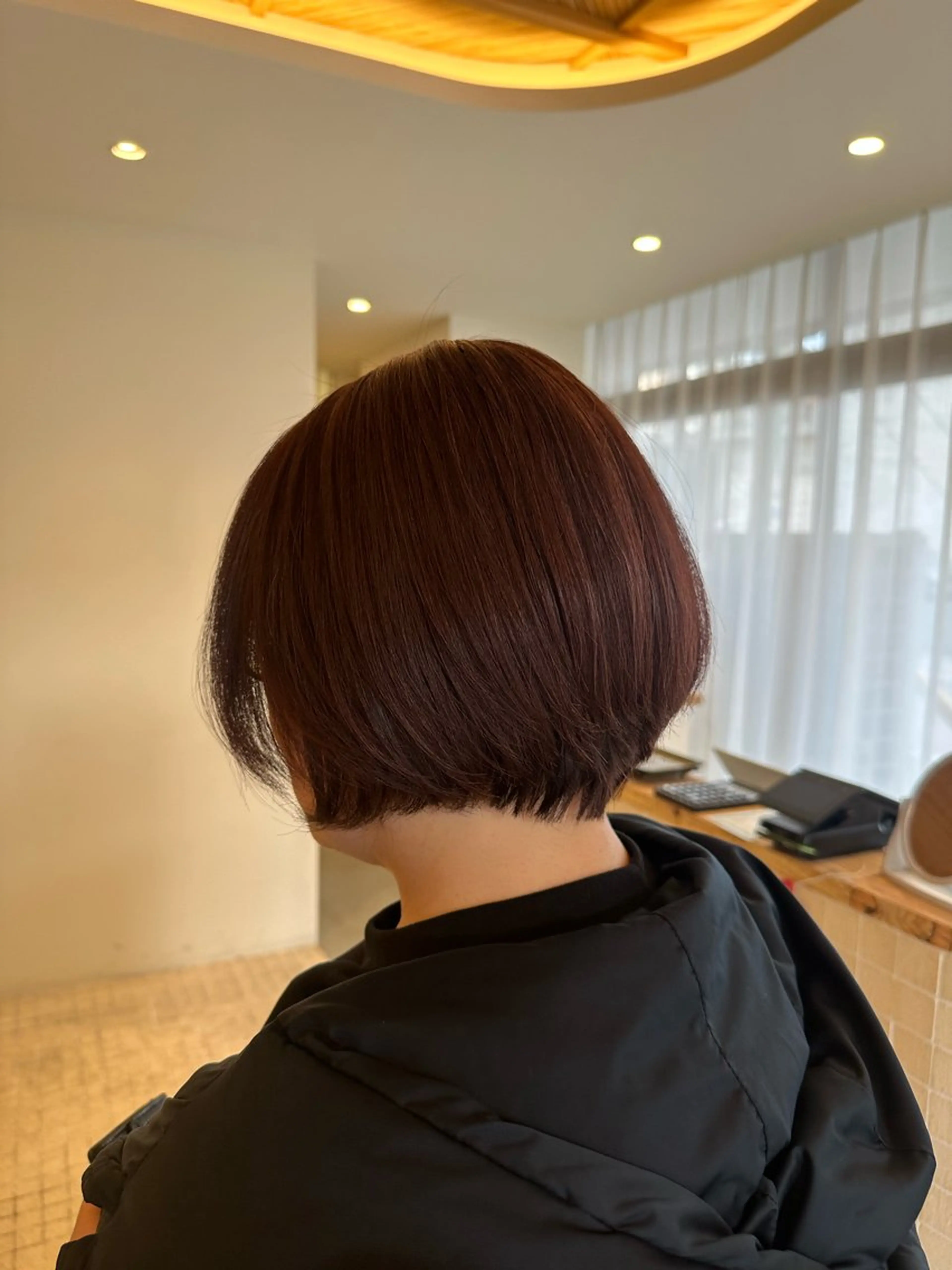 ショート カラー ショートボブ ブラウンカラー ピンクカラー ピンクブラウン ボブ カット ヘアカラー トリートメント こがねざわ みさき🦭のヘアスタイル