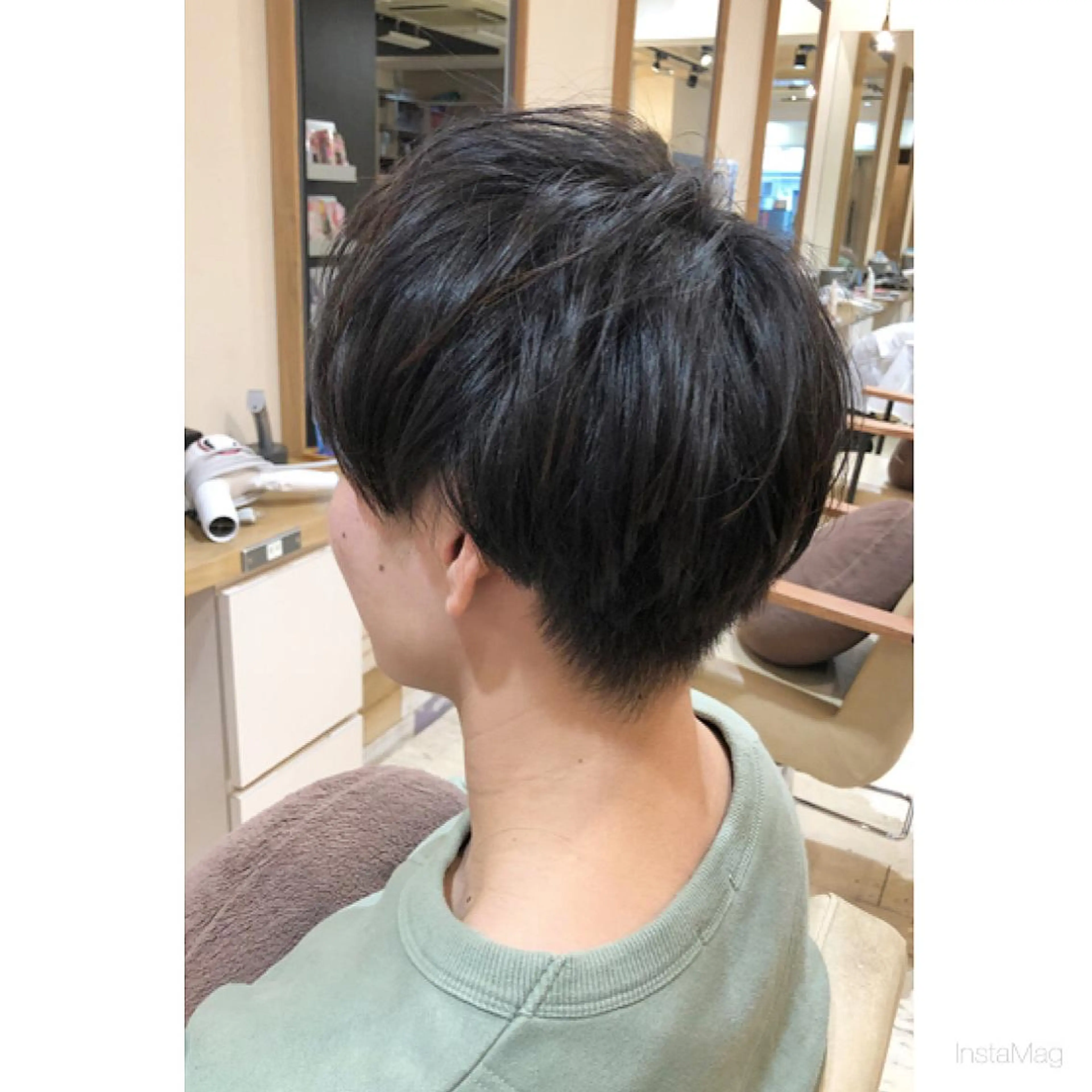 ショート メンズ マッシュ 岩間 香純のヘアスタイル