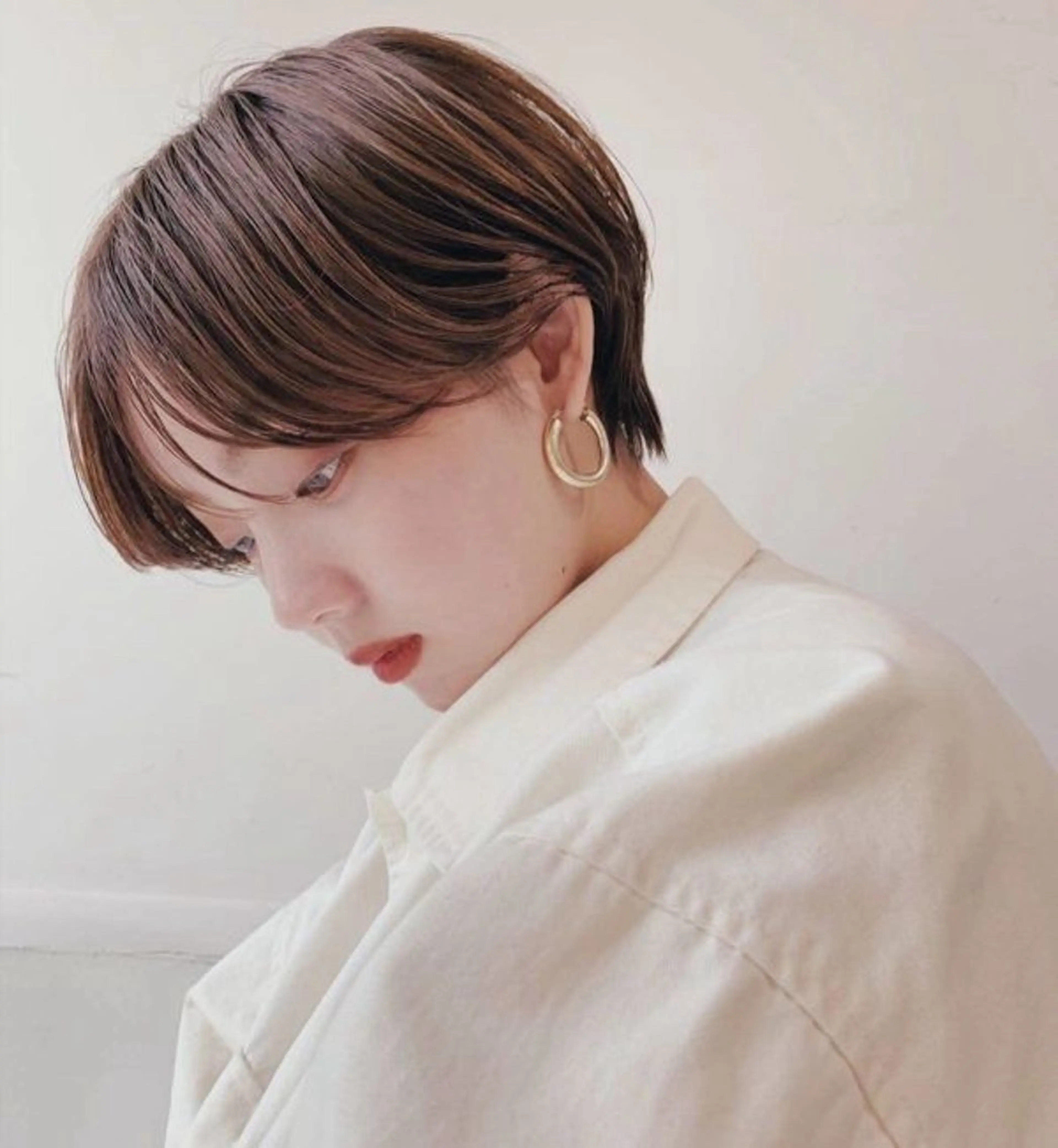 ショート レイヤーボブ/ 艶カラー/サナ🌼のヘアスタイル