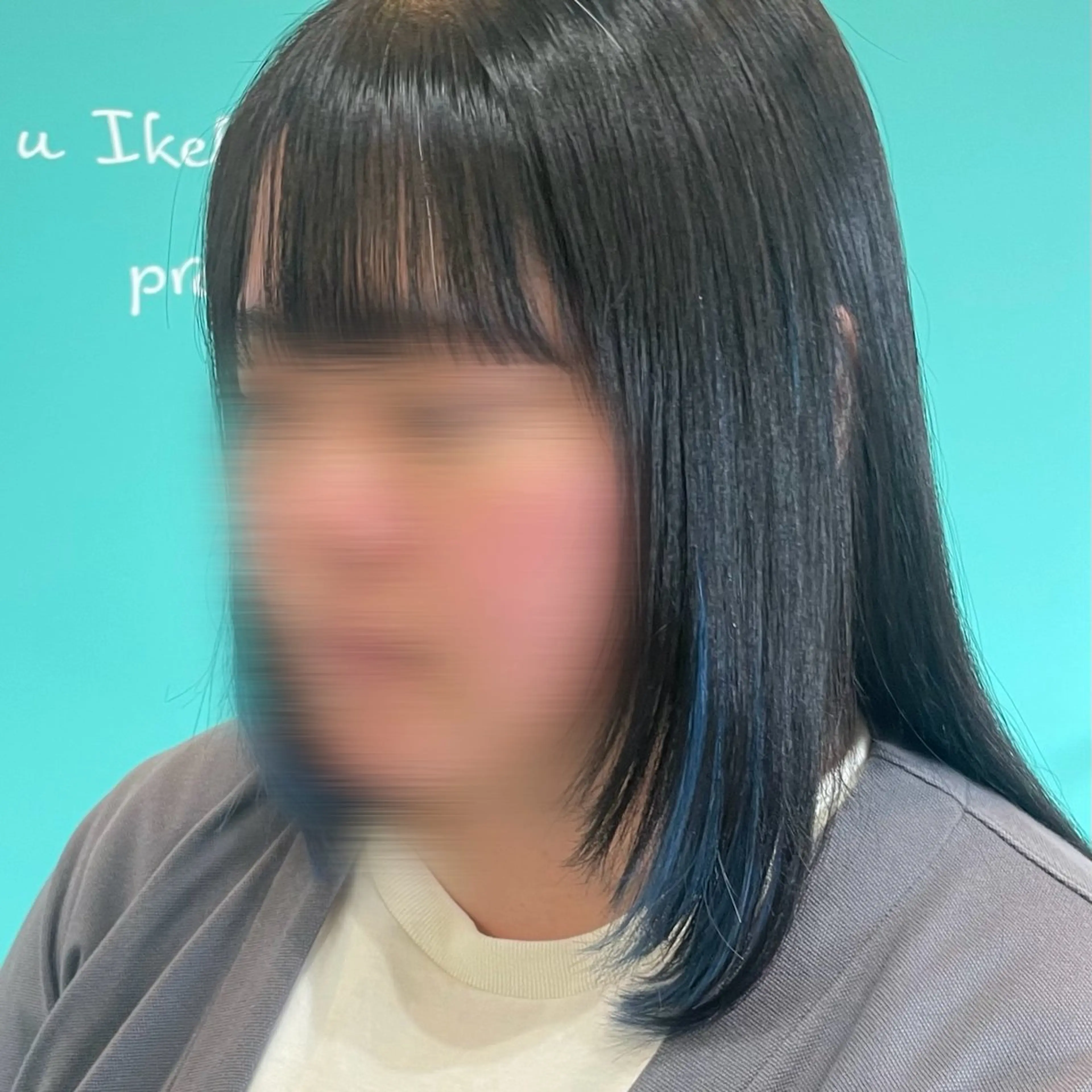 ミディアム カット エクステ Natsuki‎🤍 透明感×艶カラー🫧のヘアスタイル