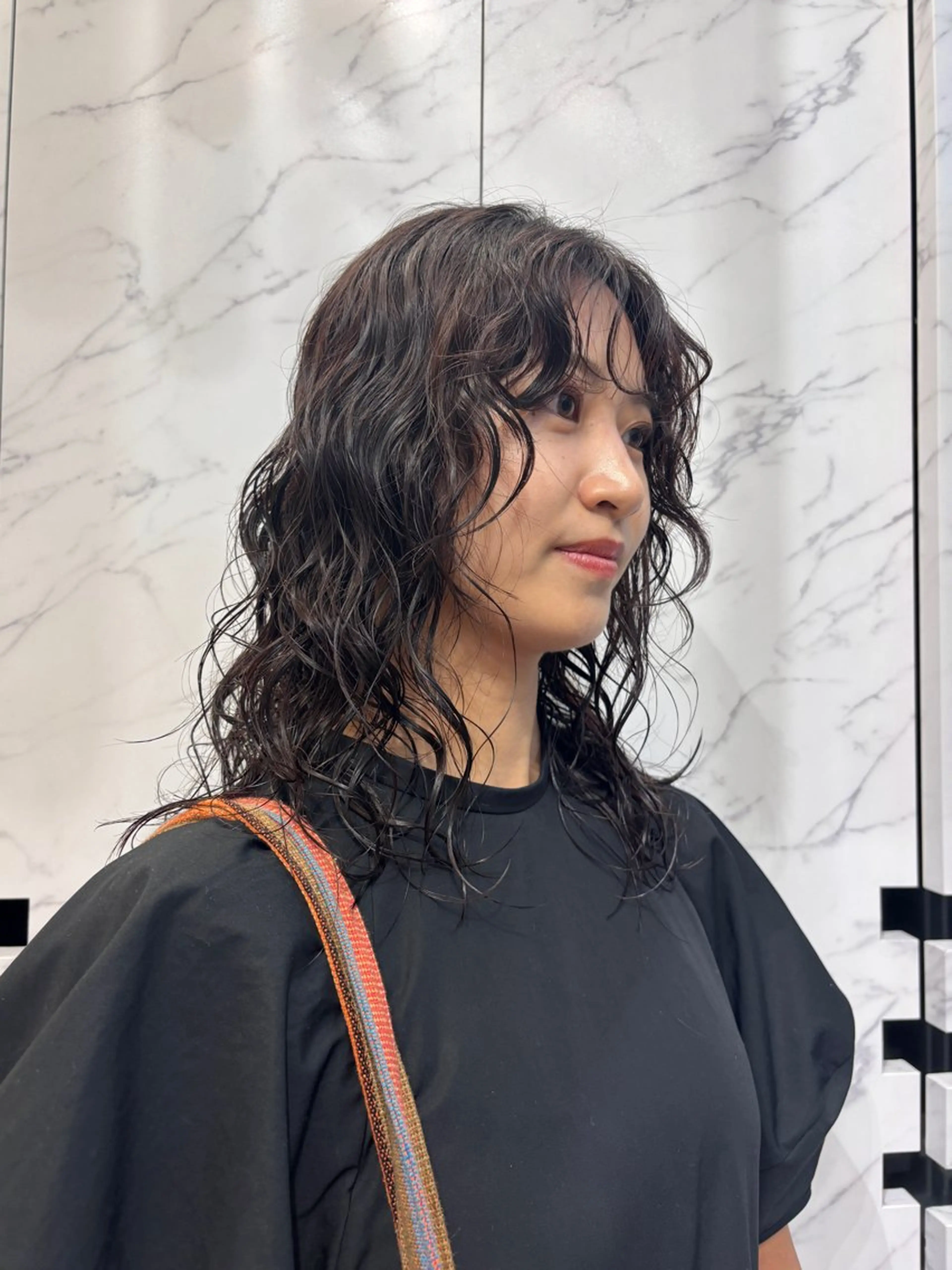 ロング パーマ ロング カット パーマ miu /透明感カラーのヘアスタイル