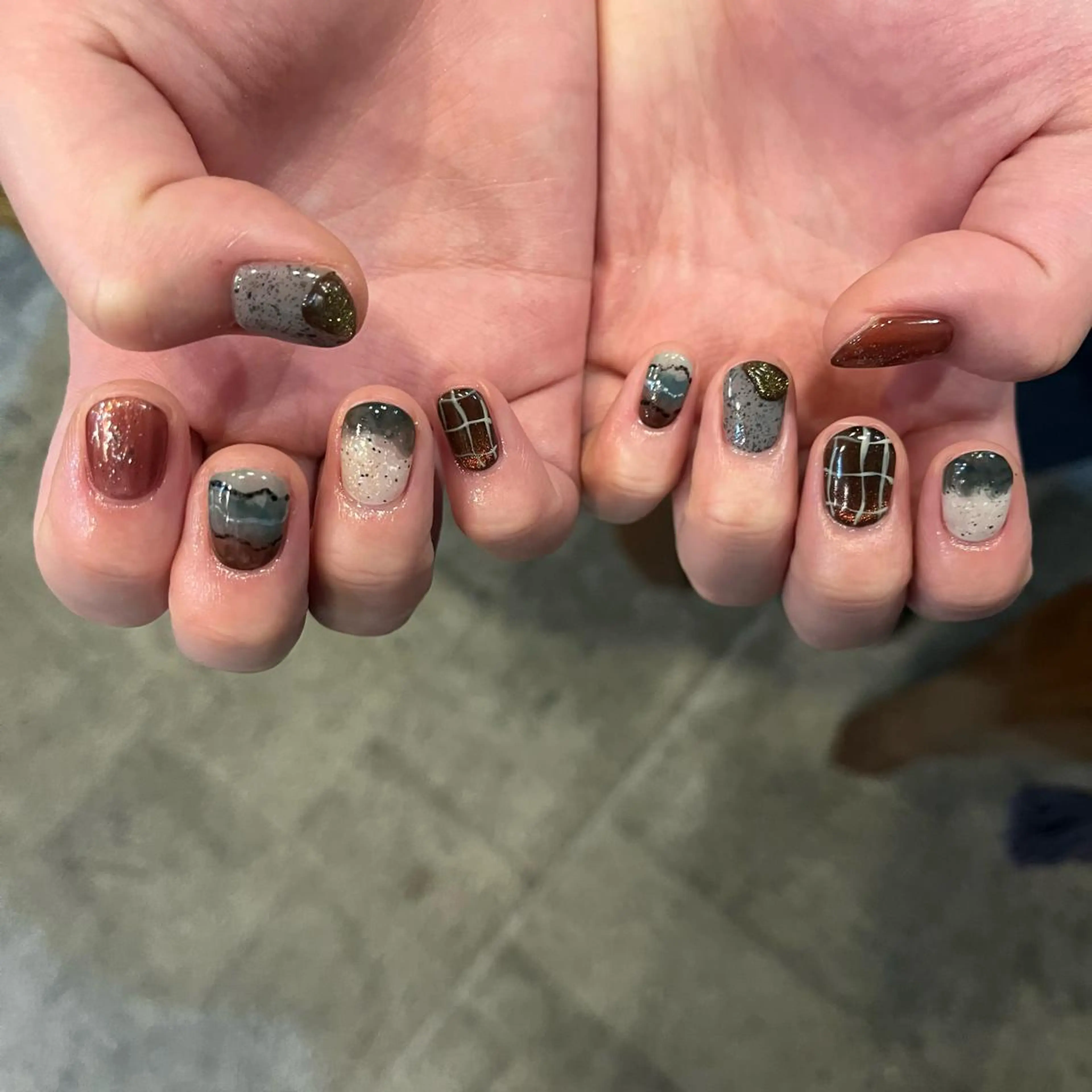 ネイル ハンドネイル Trico Antique所属・岩本 杏のネイルデザイン