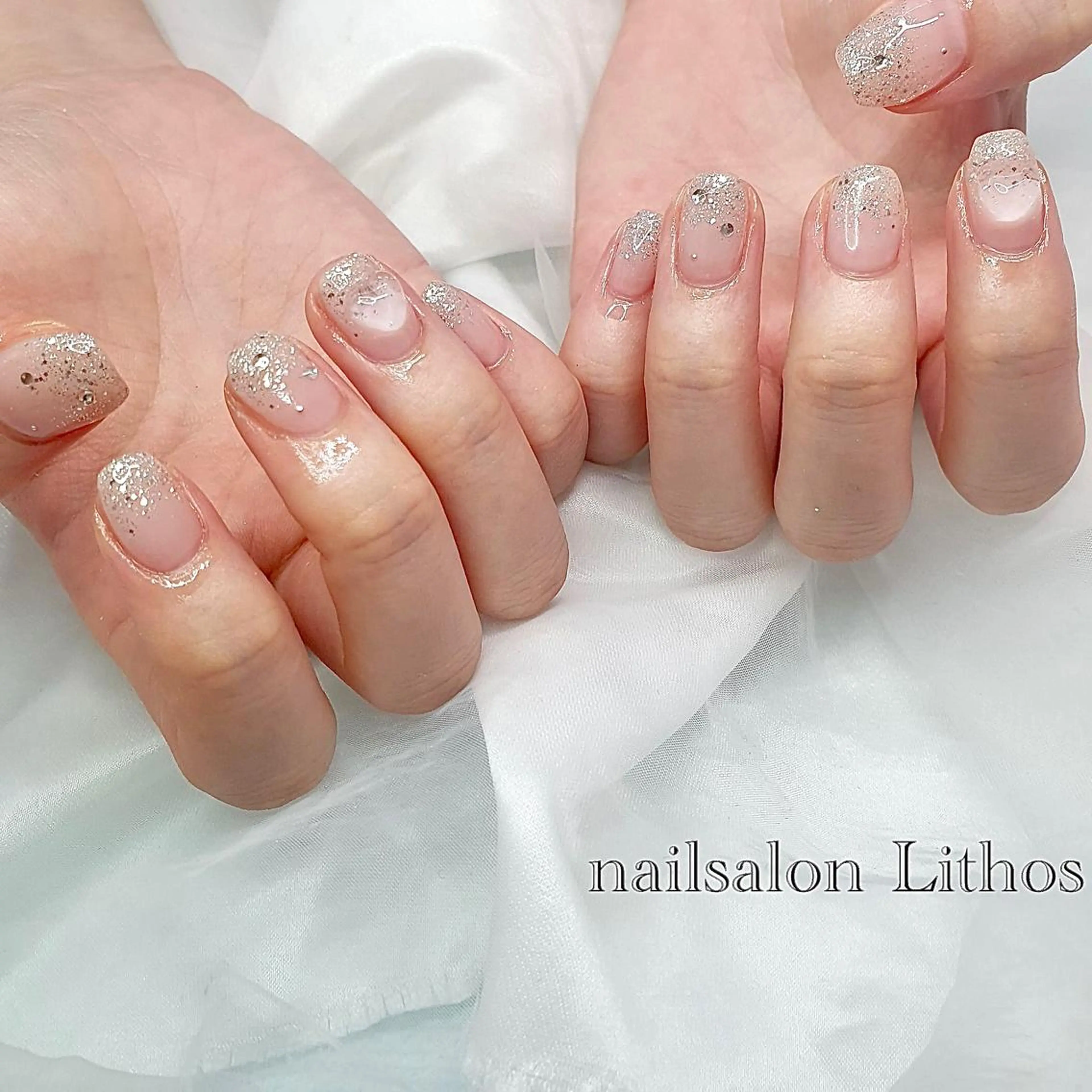 ネイル ハート ハンドネイル nailsalon Lithos所属・nailsalon Recontreのネイルデザイン