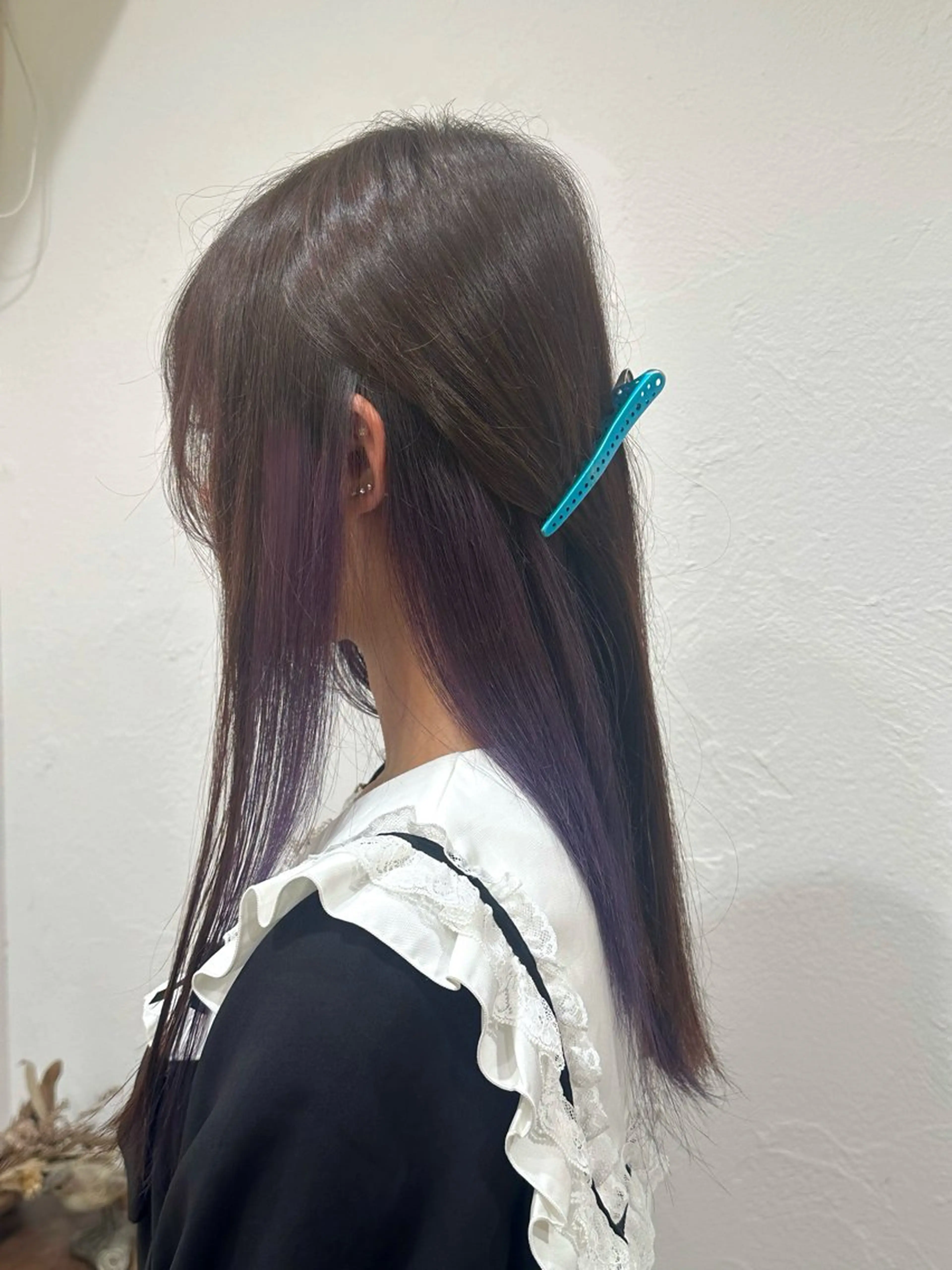 ロング カラー ブラウンカラー インナーカラー ヘアカラー rebloom所属・山之内匠/艶カラー/ ハイトーン/ブリーチのヘアスタイル