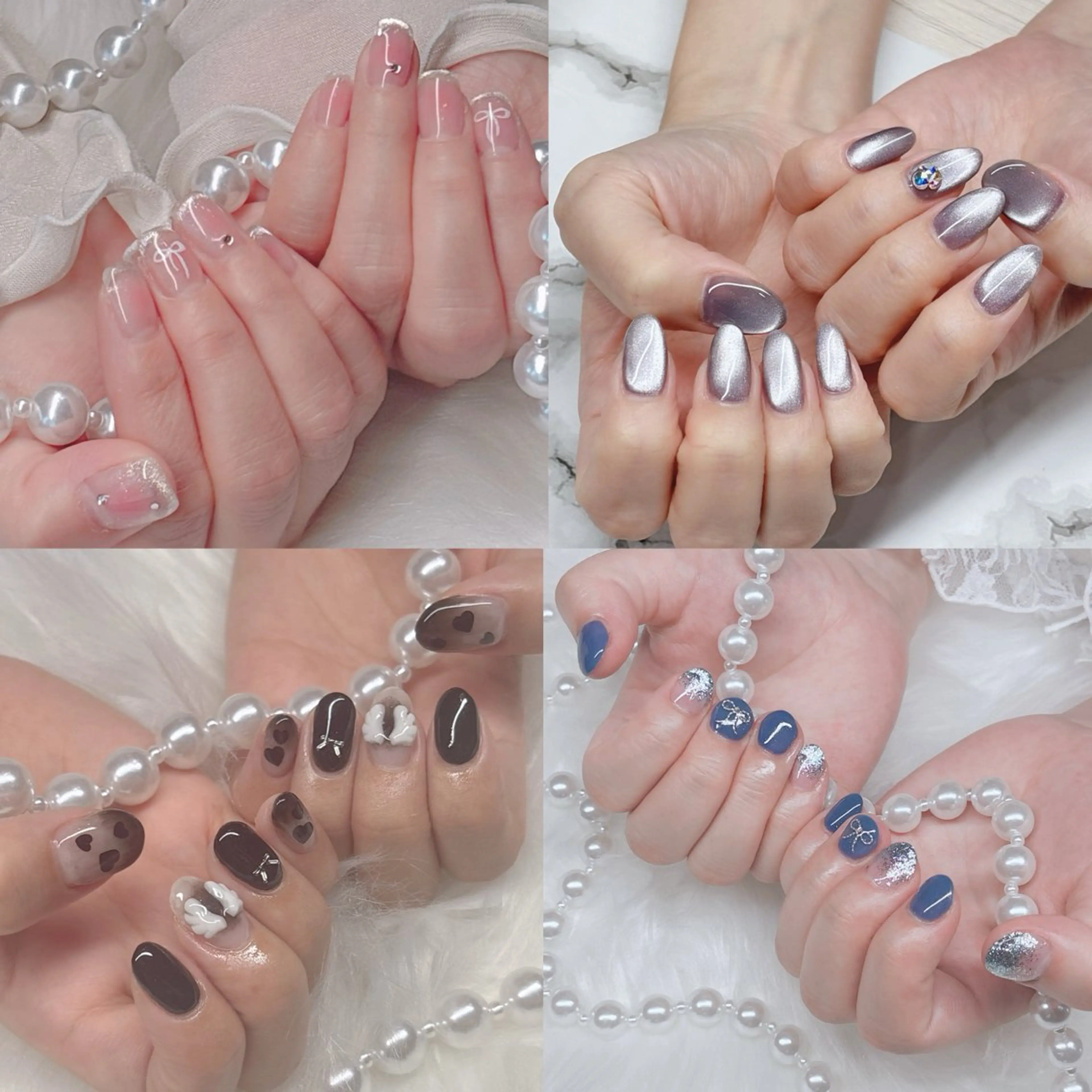 ネイル ハンドネイル フットネイル Me19🕊️‎🤍 yuriのネイルデザイン