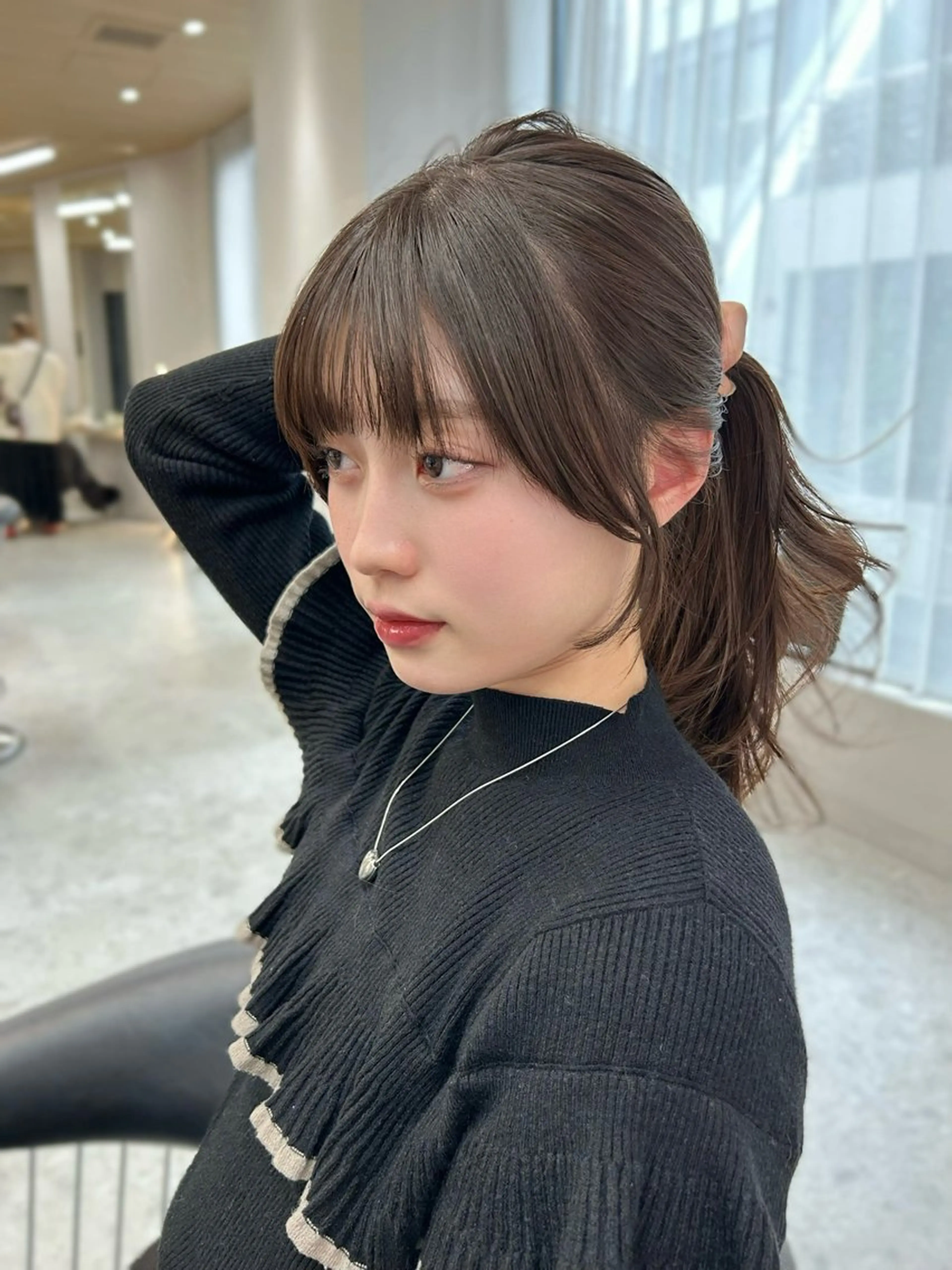 ロング 顔周りカット votan天神所属・木串 楽人のヘアスタイル