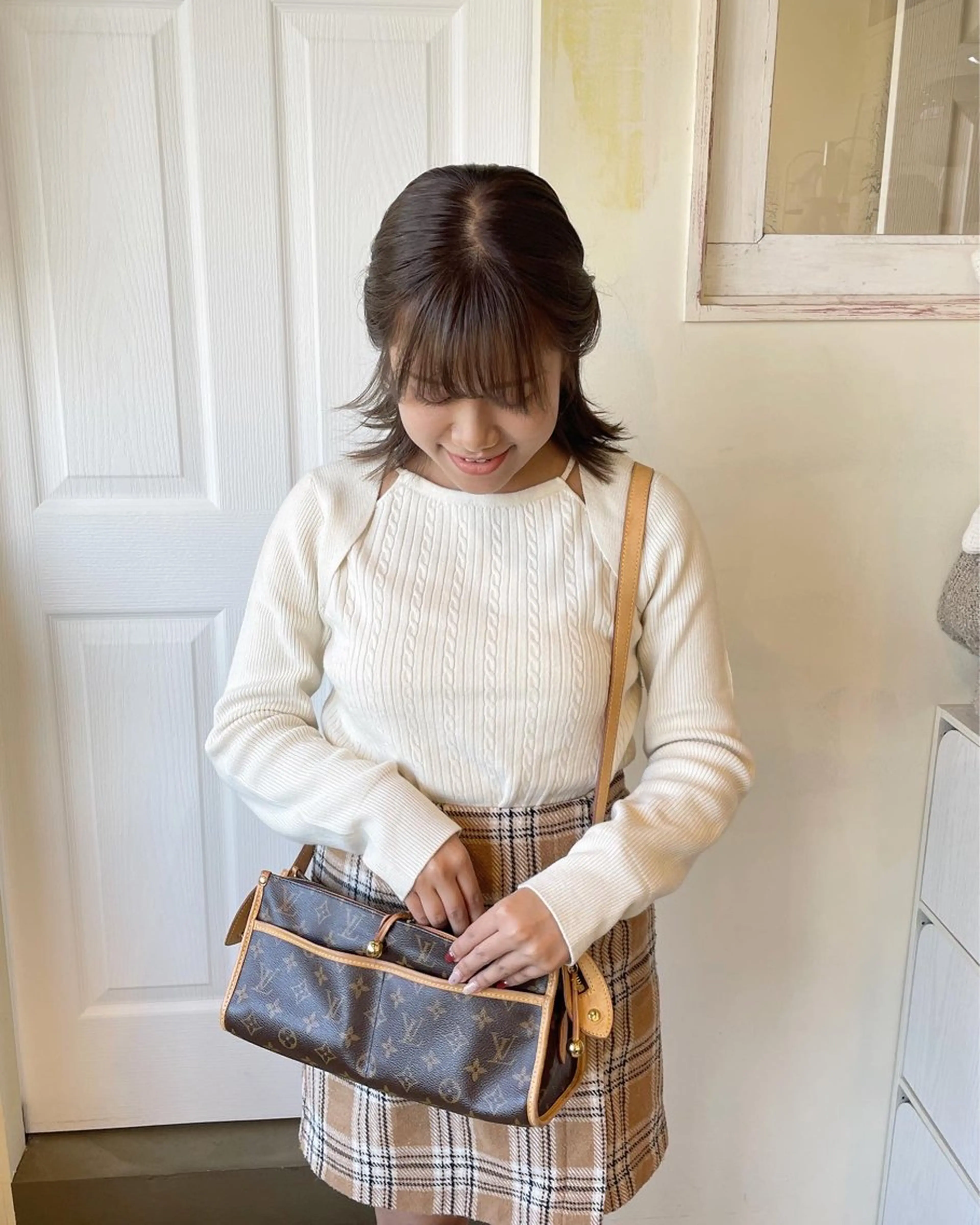 ミディアム カラー R-5 shonandai所属・🍋透け感カラー🍃 オリーブ🍐Kahoのヘアスタイル