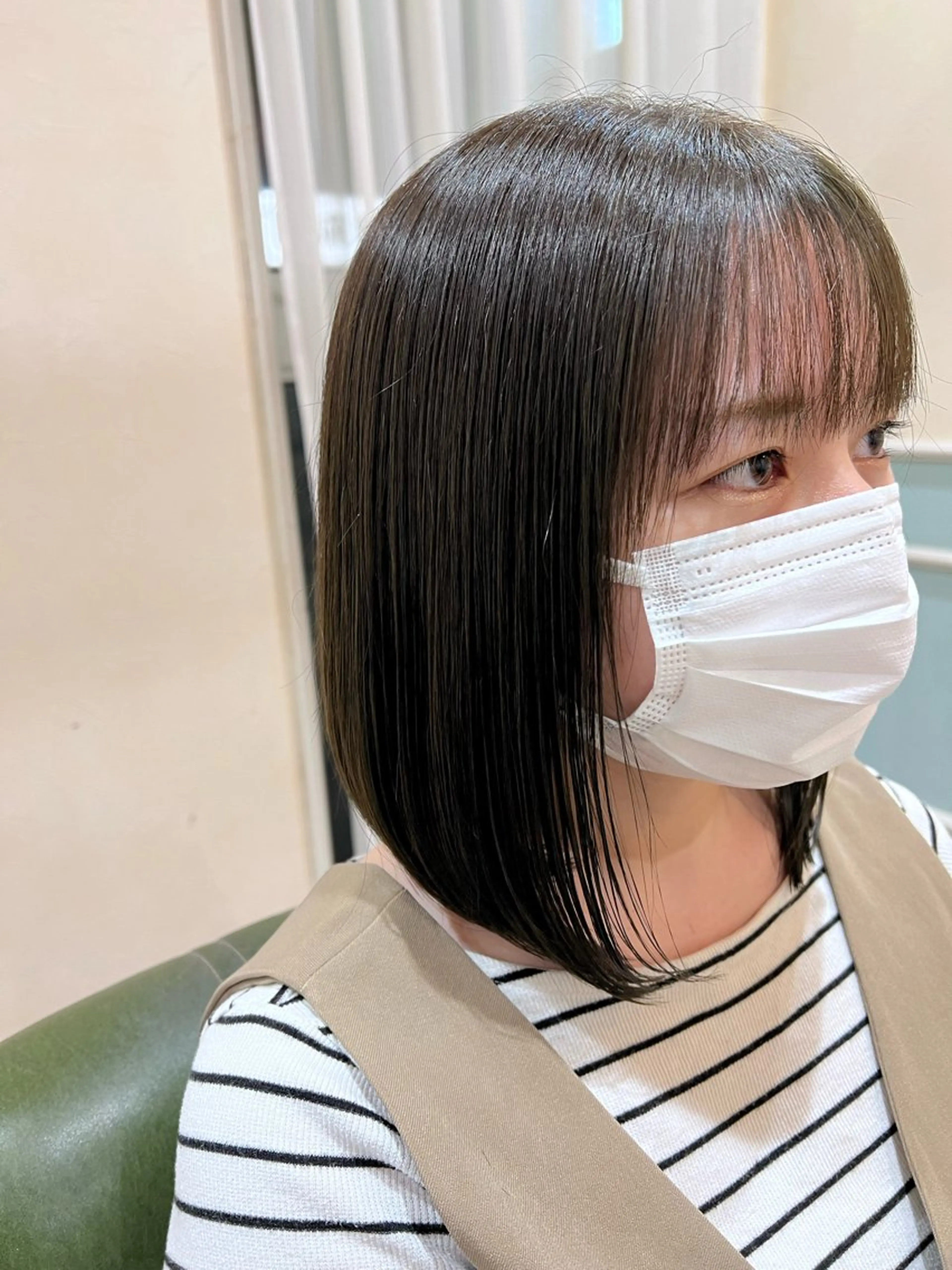 【カット】+【顔周り縮毛】+【極上髪質改善】+【ケアプロ(トリートメントの促進機)】の写真