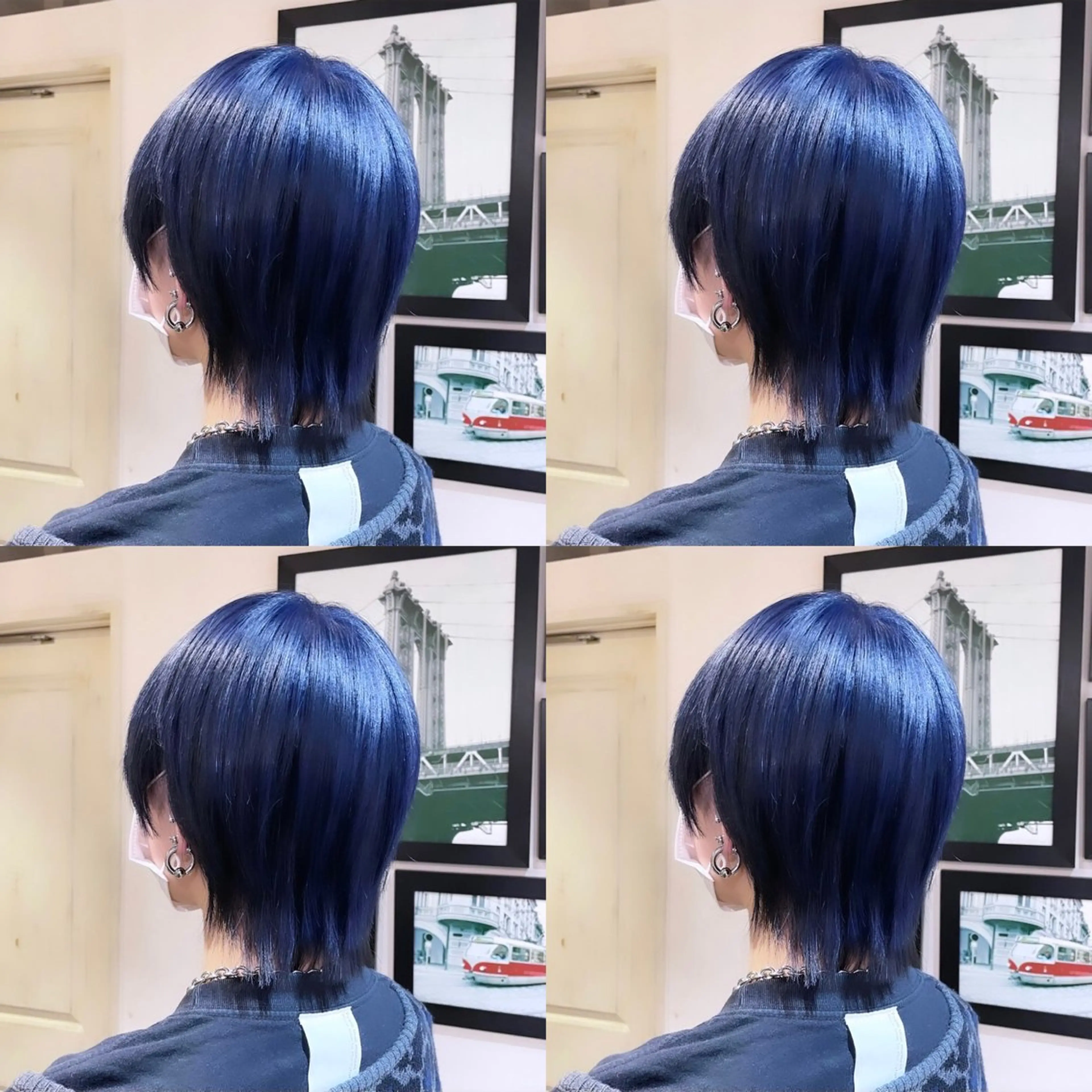 ショート カラー ネイビーカラー 🌟トップデザイナー 高橋🌟のヘアスタイル