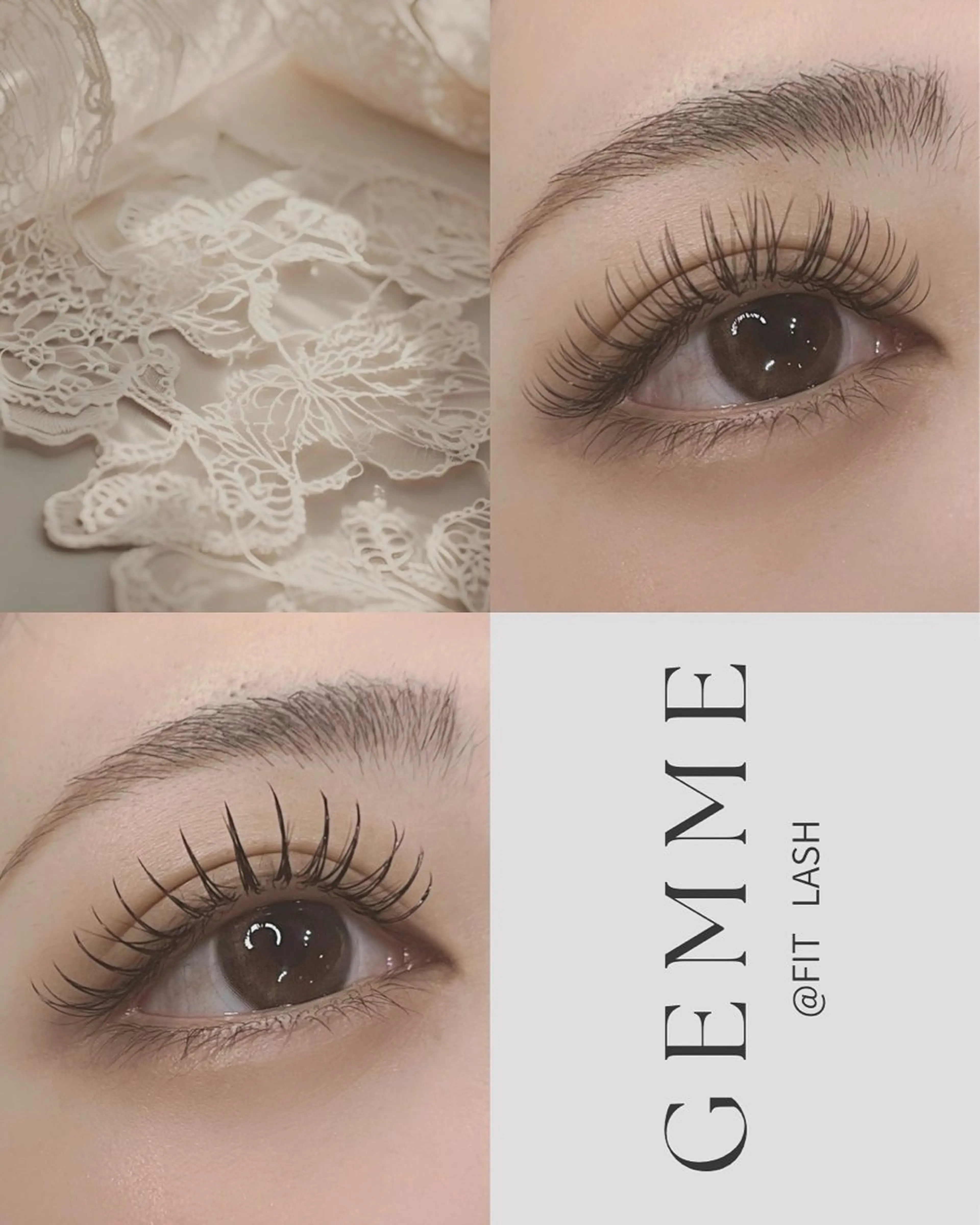 マツエク・マツパ フラットラッシュ gemme NAIL&EYELASH所属・gemme🌿‬ YUIのマツエク・マツパデザイン