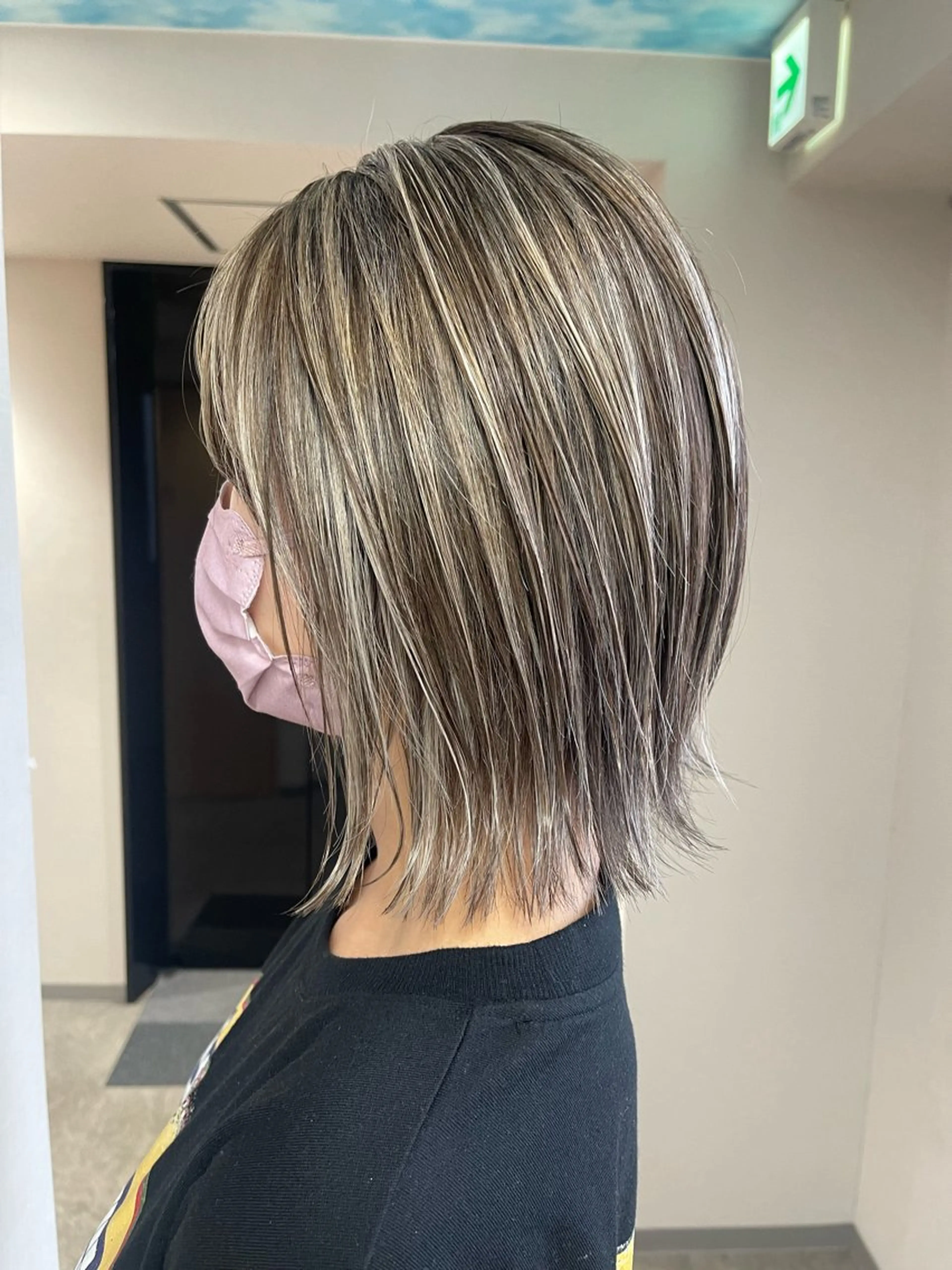 ショート カラー ハイライトカラー ハイライト ヘアカラー 松井那津子 /ハイライトブリーチのヘアスタイル