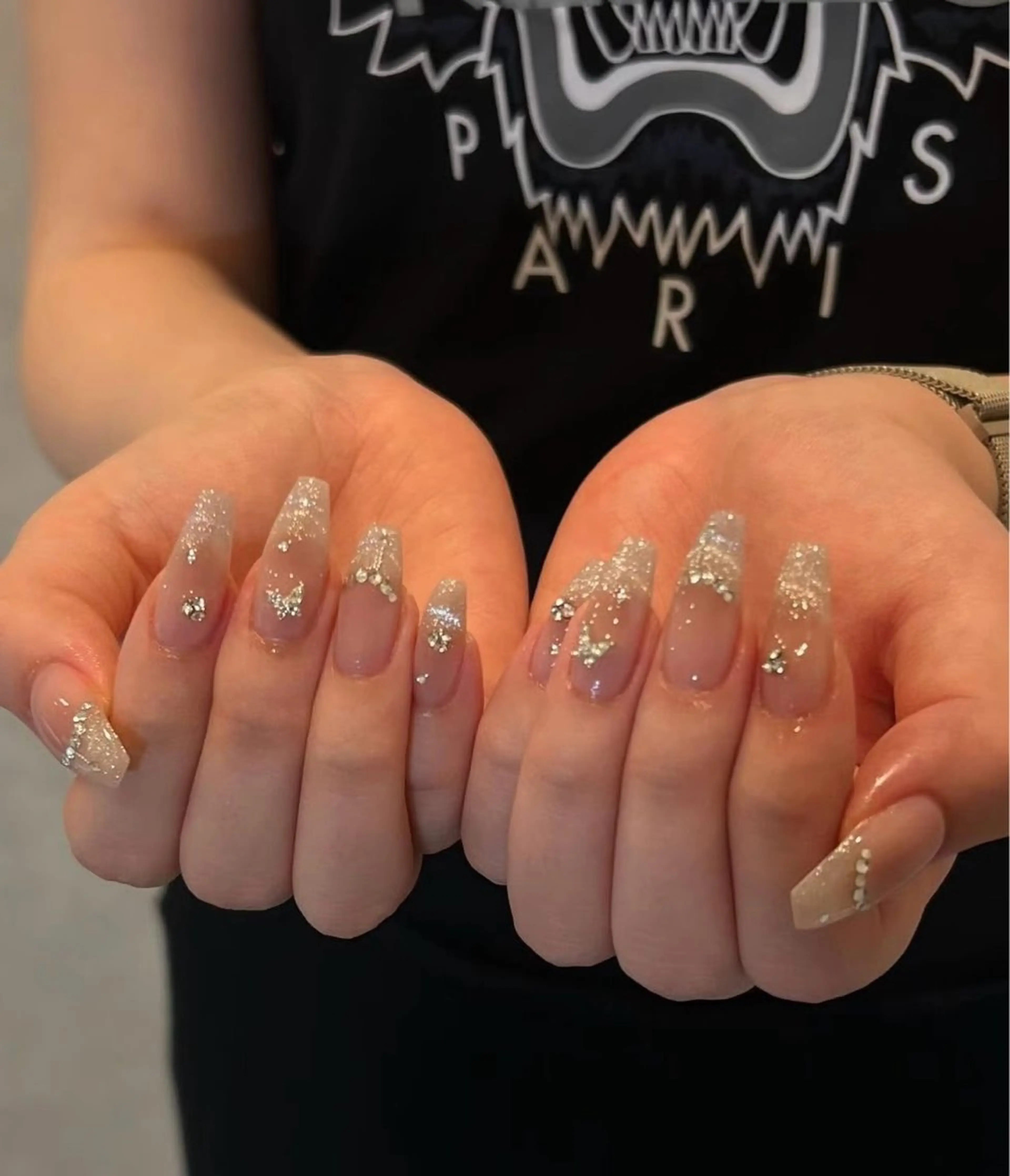 ネイル オーロラネイル フラワーネイル フットネイル フレンチネイル ジェルネイル ハンドネイル BabyYouMi nailのネイルデザイン