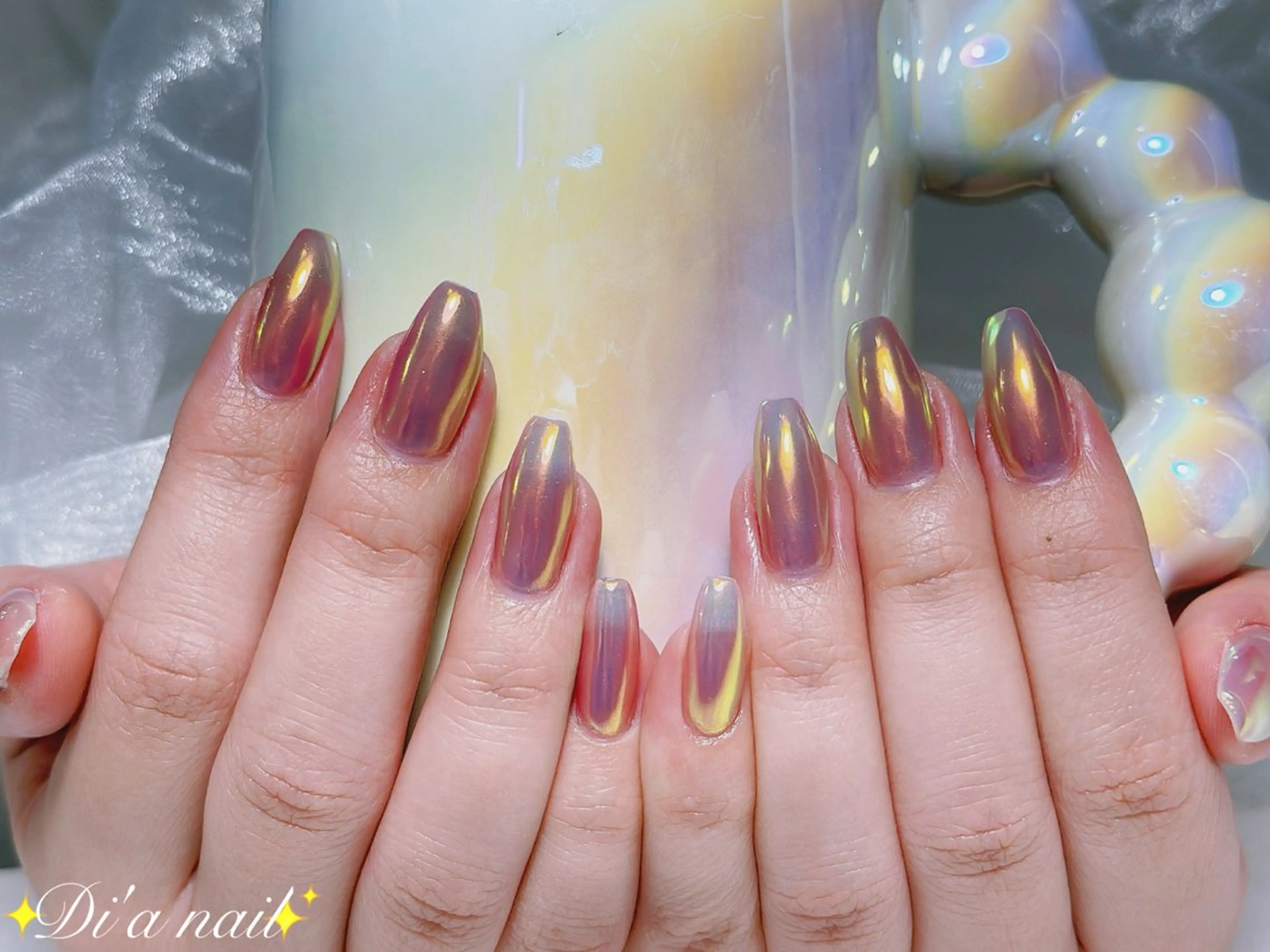 ネイル チークネイル ジェルネイル グラデーション マグネットネイル ニュアンスネイル ハンドネイル Di'a nail ネイルサロンのネイルデザイン