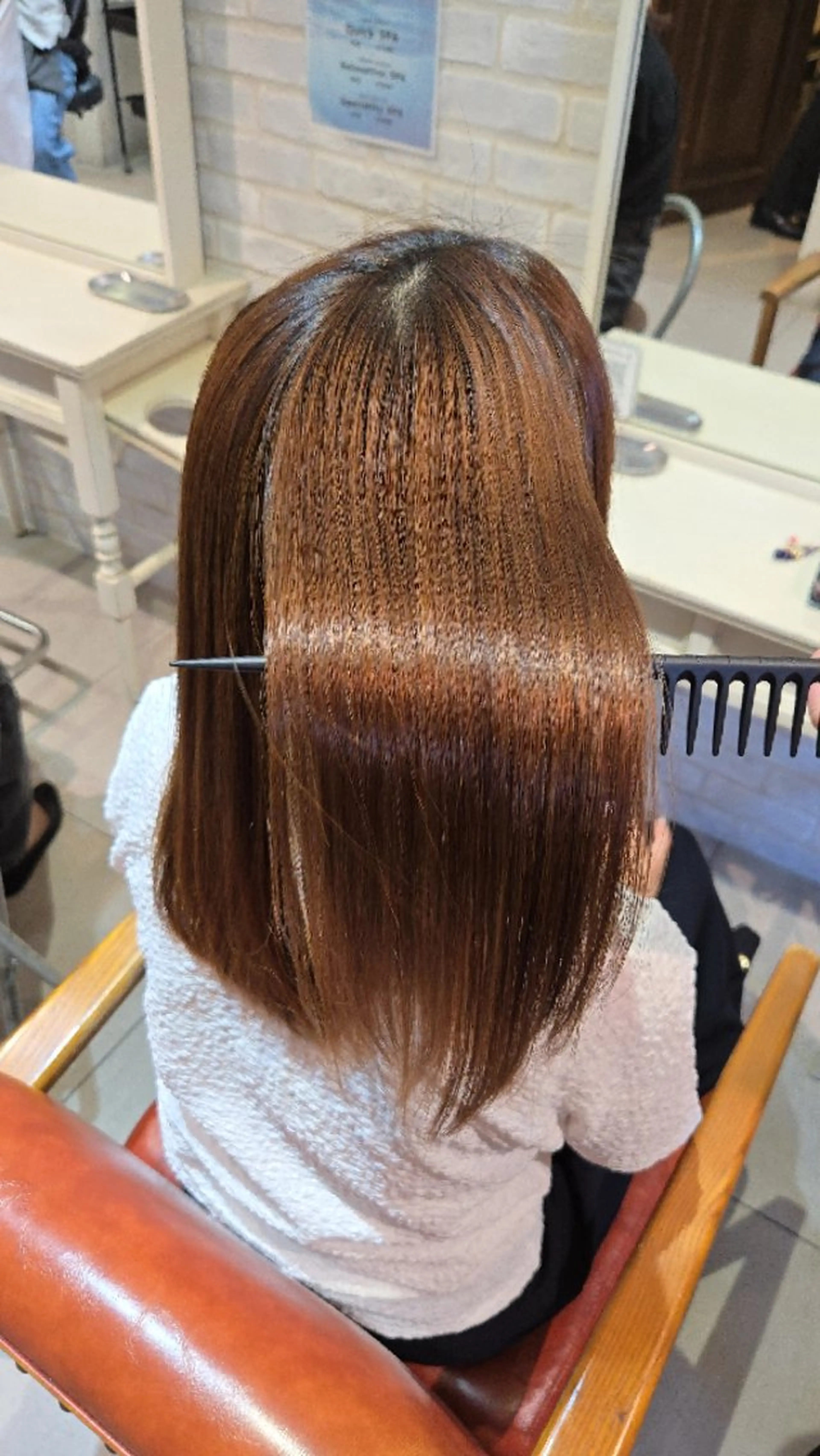 セミロング ナカタ カスミのヘアスタイル