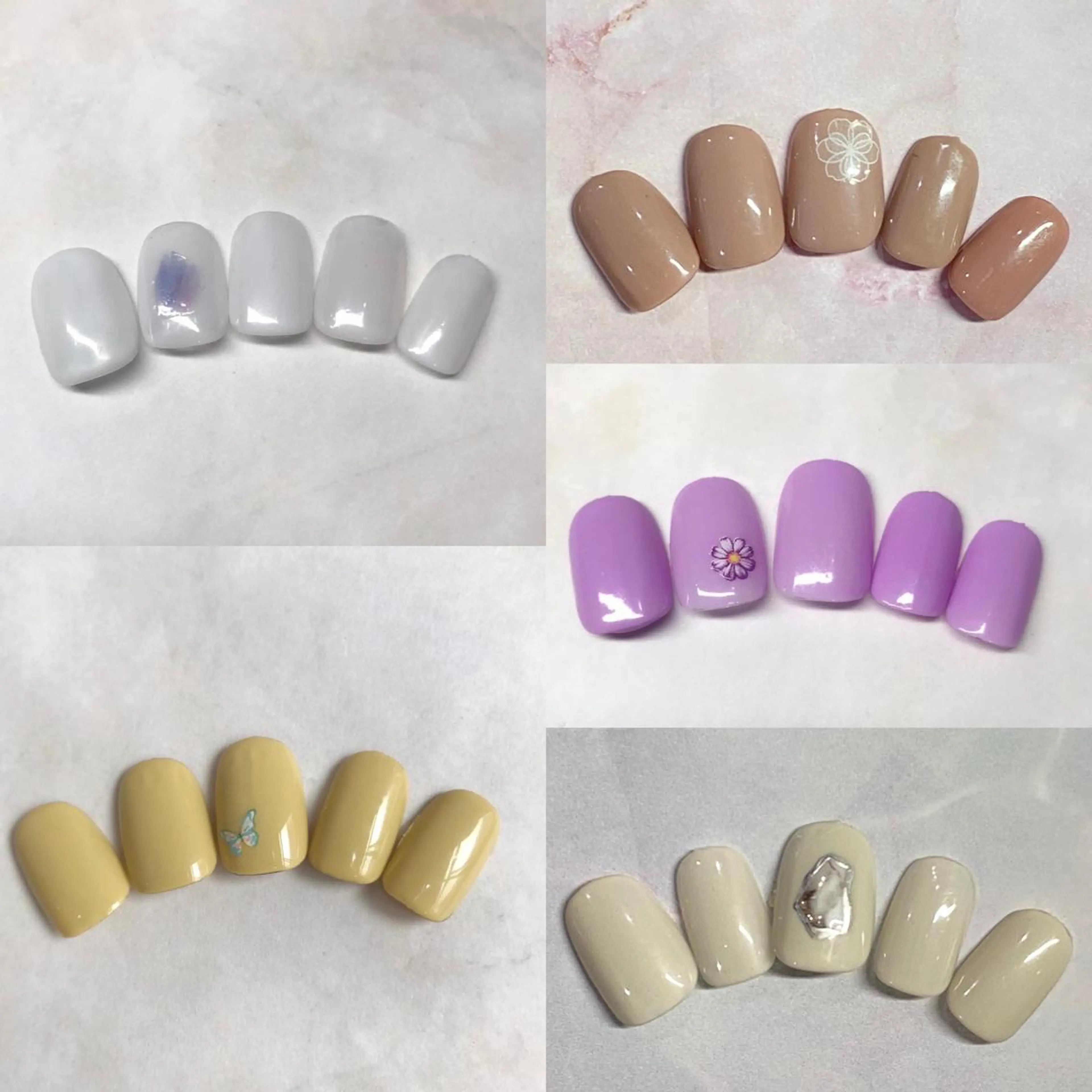 ネイル アートネイル シンプルネイル Nail&eye Belire 新宿のネイルデザイン