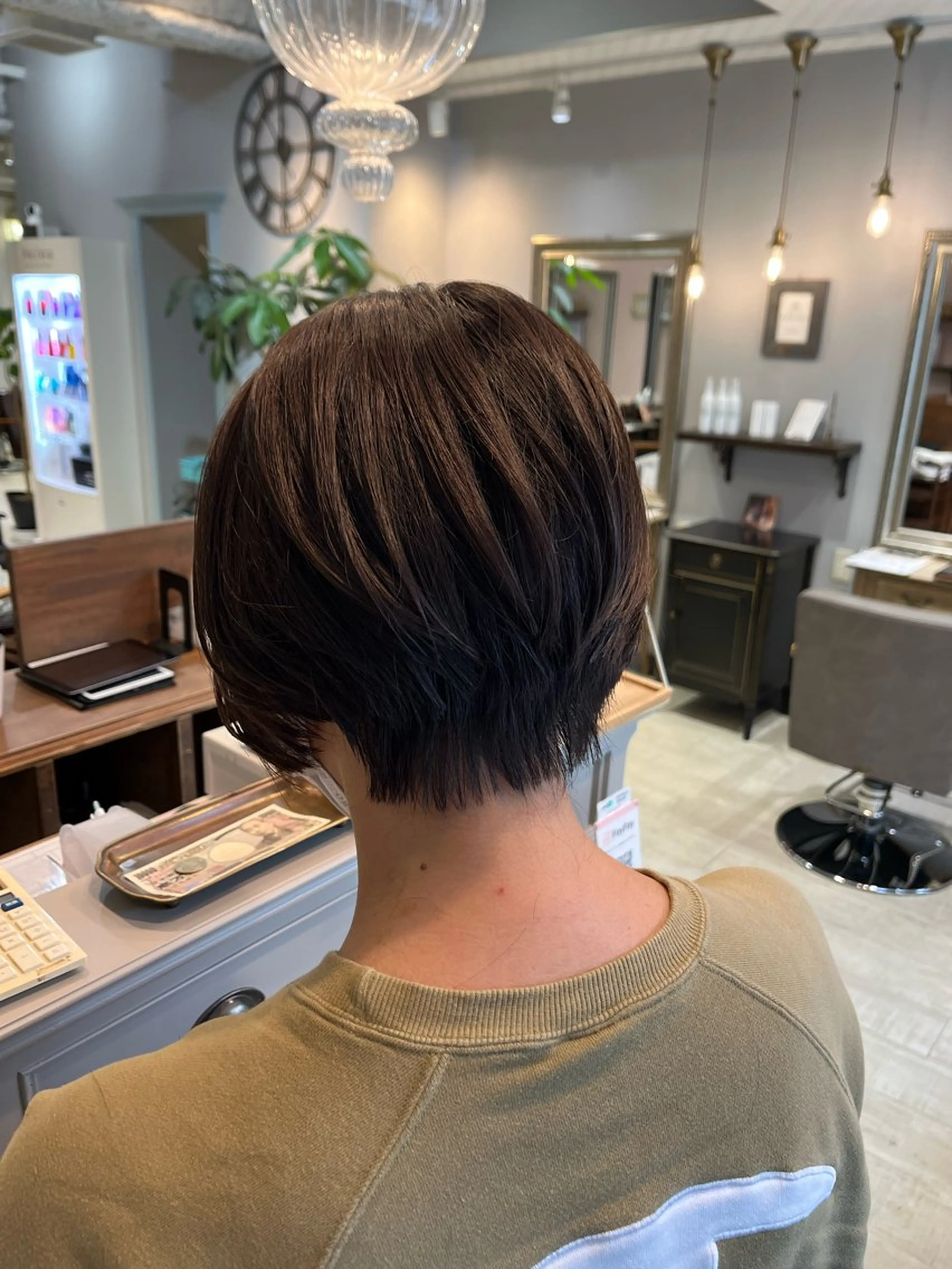 ショート カラー くびれヘア ショートヘア カット ヘアカラー レイヤー/透明感/髪 質改善/メンズ/佐藤のヘアスタイル