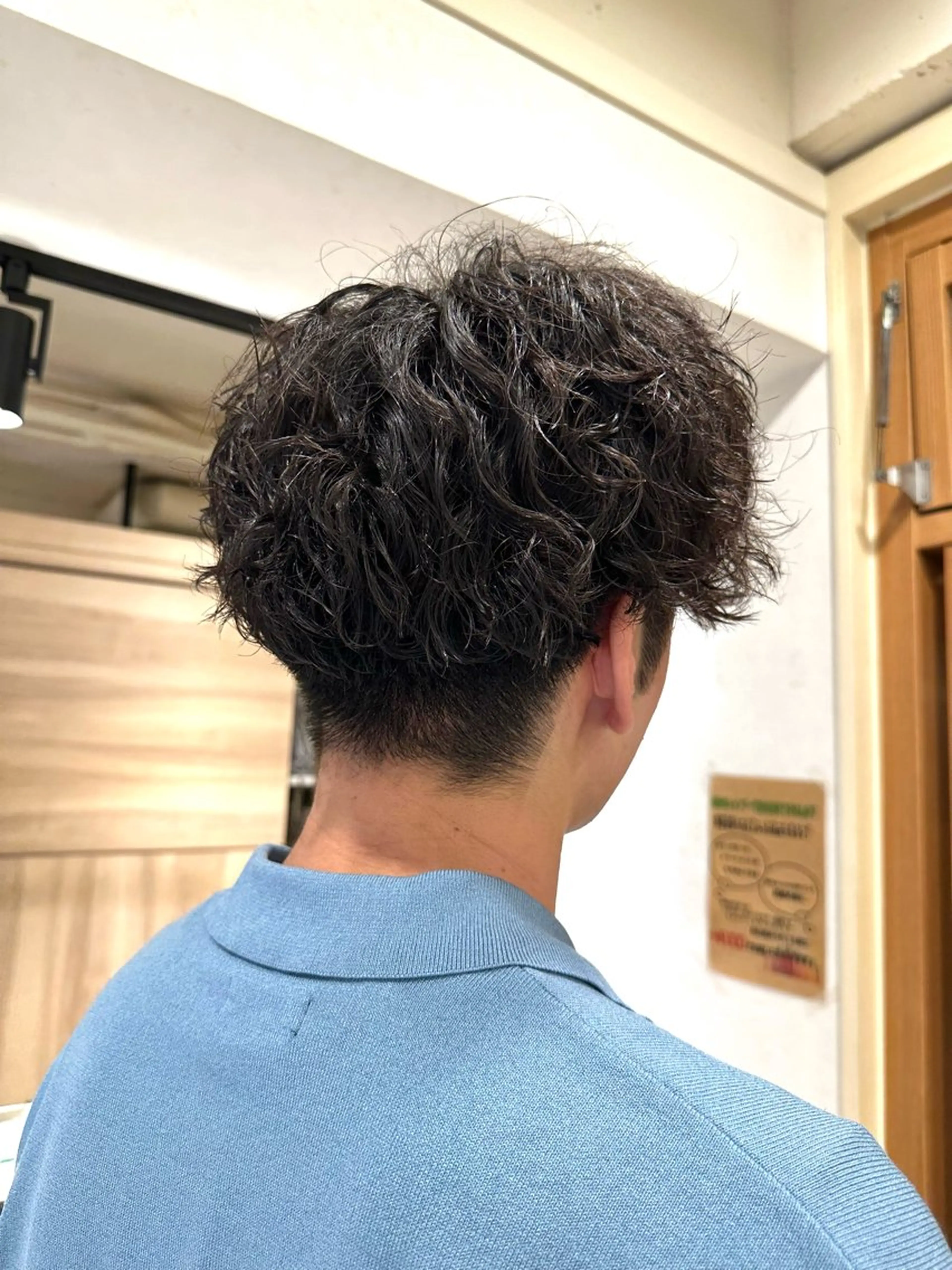 パーマ メンズ カット パーマ 岡本 葵のヘアスタイル