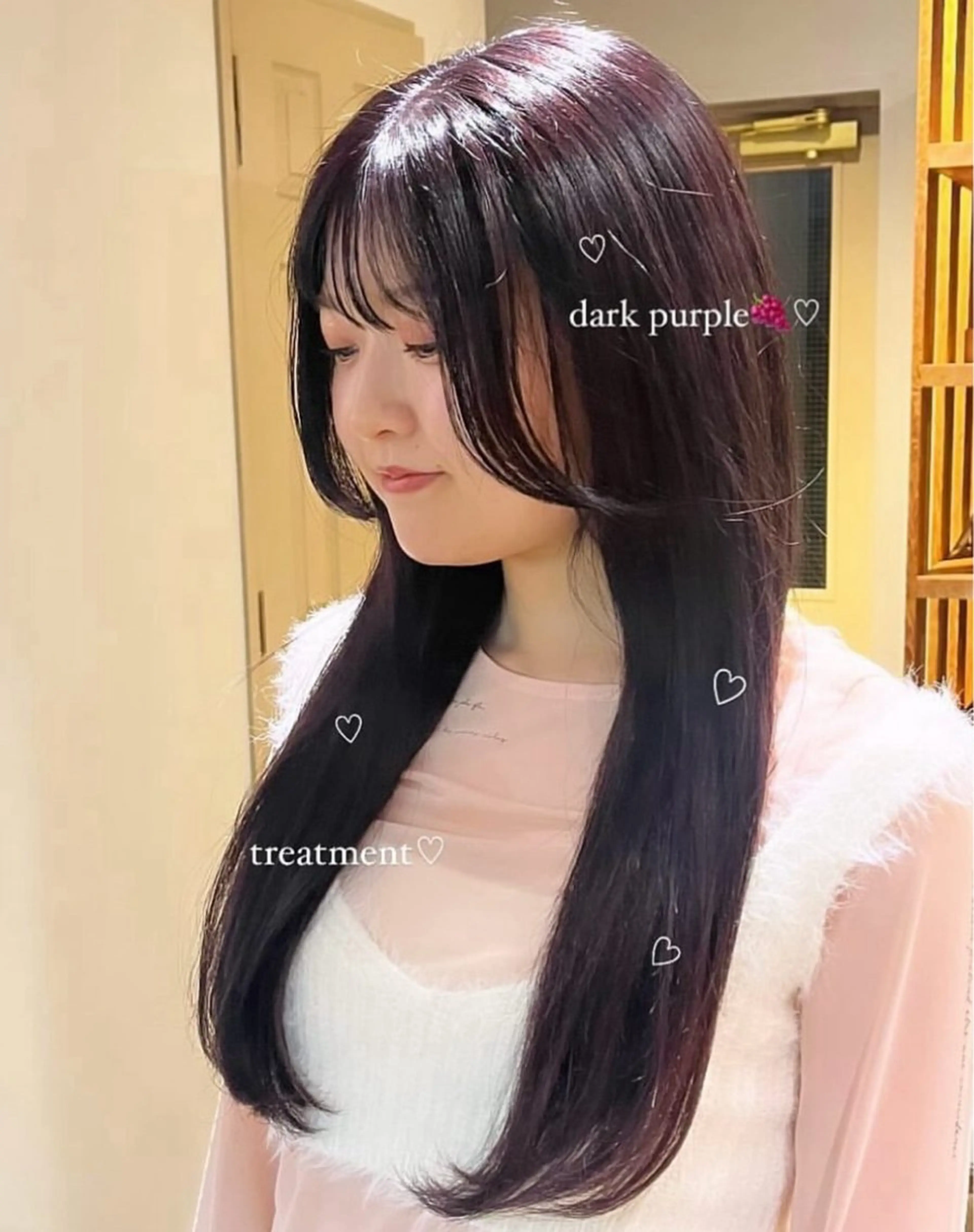 ロング カラー パープルカラー ヘアカラー トリートメント alku 中目黒所属・ai🎀中目黒美容室 /暖色×ガーリーのヘアスタイル