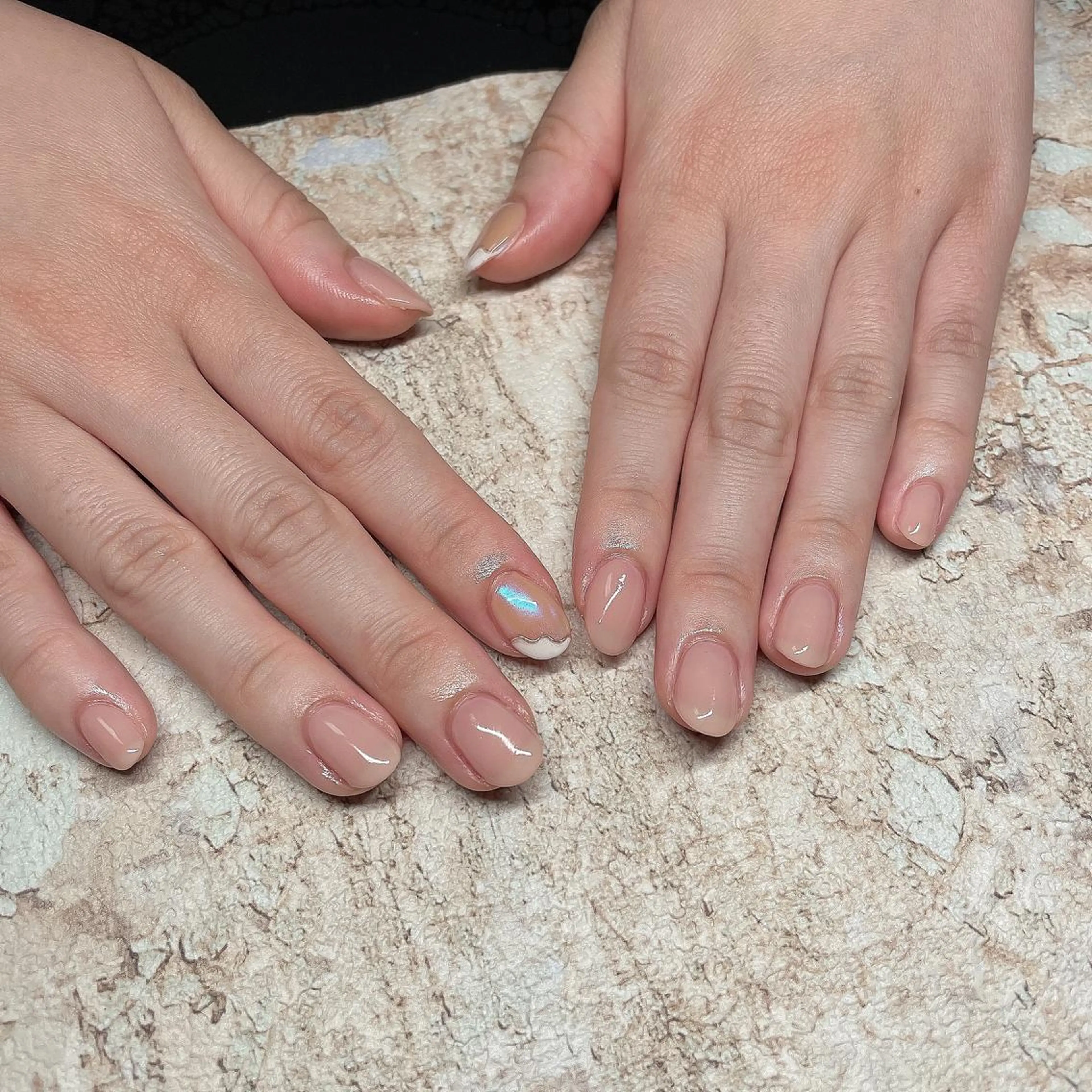 ネイル アートネイル フレンチネイル ジェルネイル グラデーション 韓国ネイル Nail room Bimano所属・Bimano seica♡+°のネイルデザイン