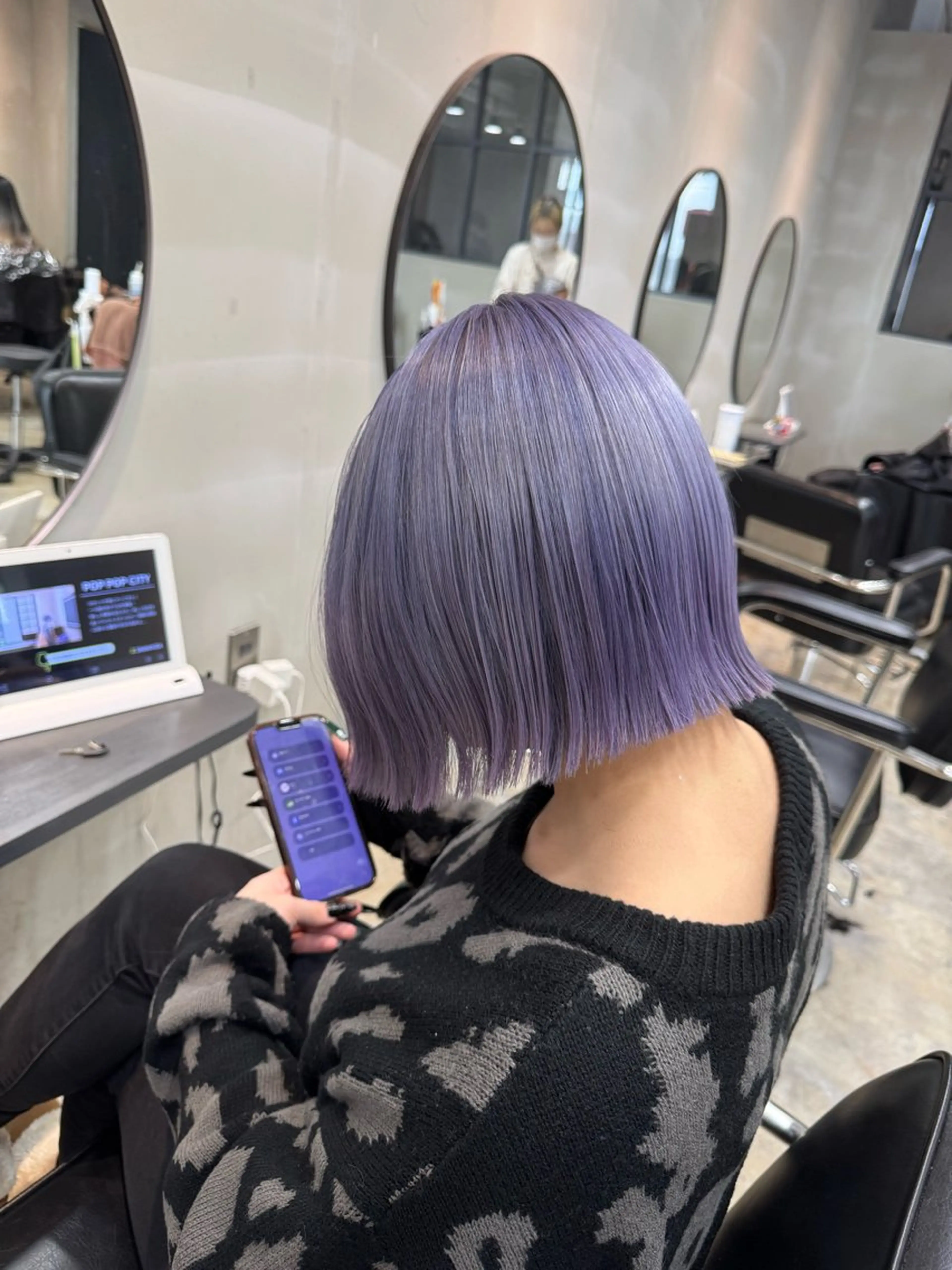 ミディアム カラー La fith hair leco【ラフィスヘアー　レコ】所属・阪田 素規のヘアスタイル