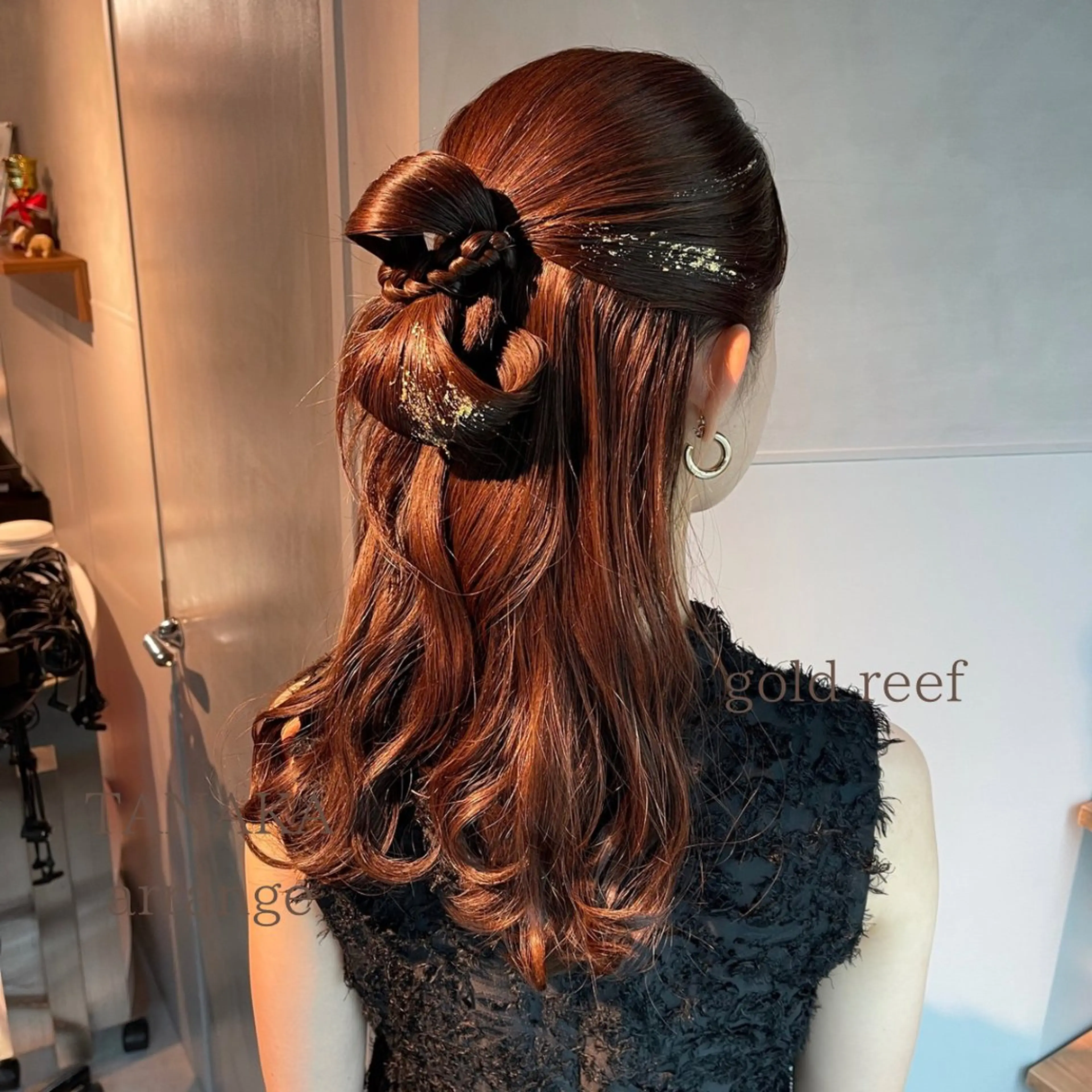 ヘアアレンジ ポニーテール 結婚式・ブライダル 卒業式のヘアスタイル ヘアセット charm《銀座》 ヘアセット/縮毛矯正のヘアスタイル