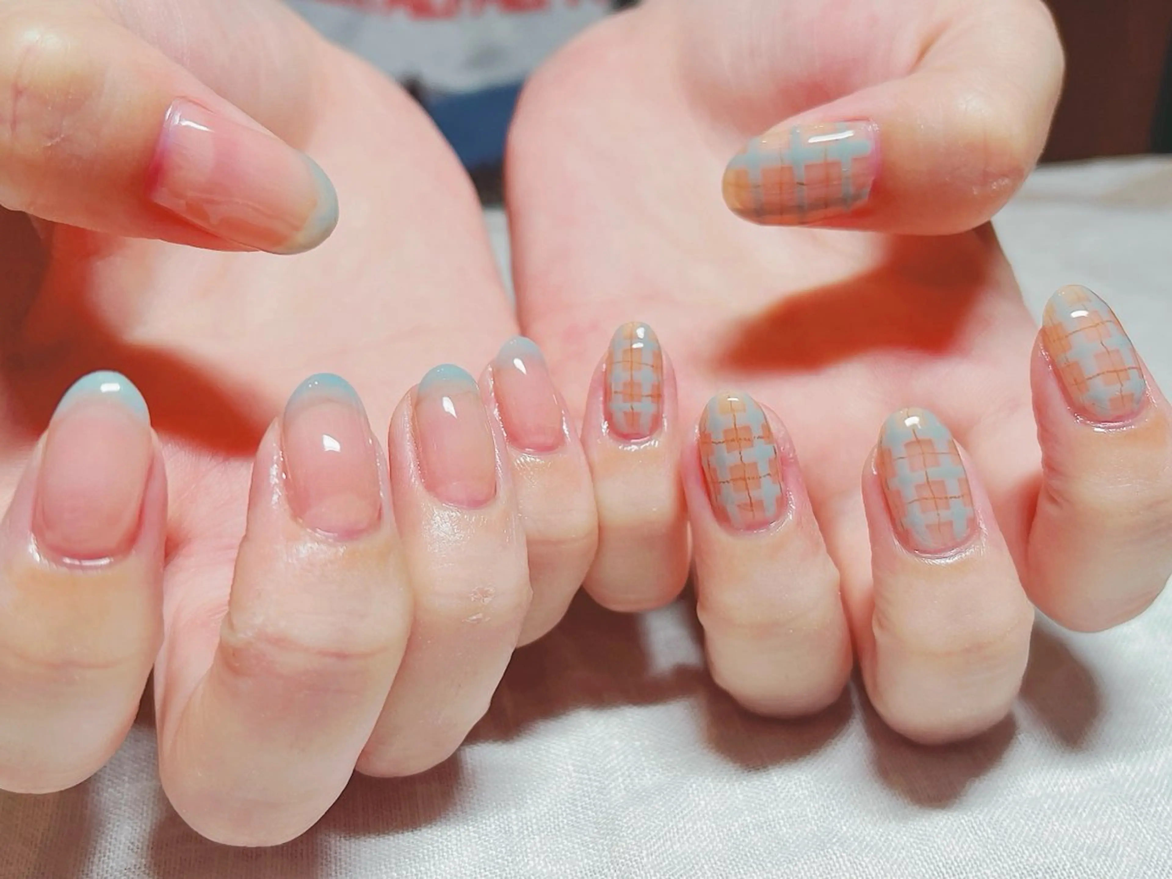 ネイル 長さ出し 持ち込み スカルプネイル atelier mofのネイルデザイン