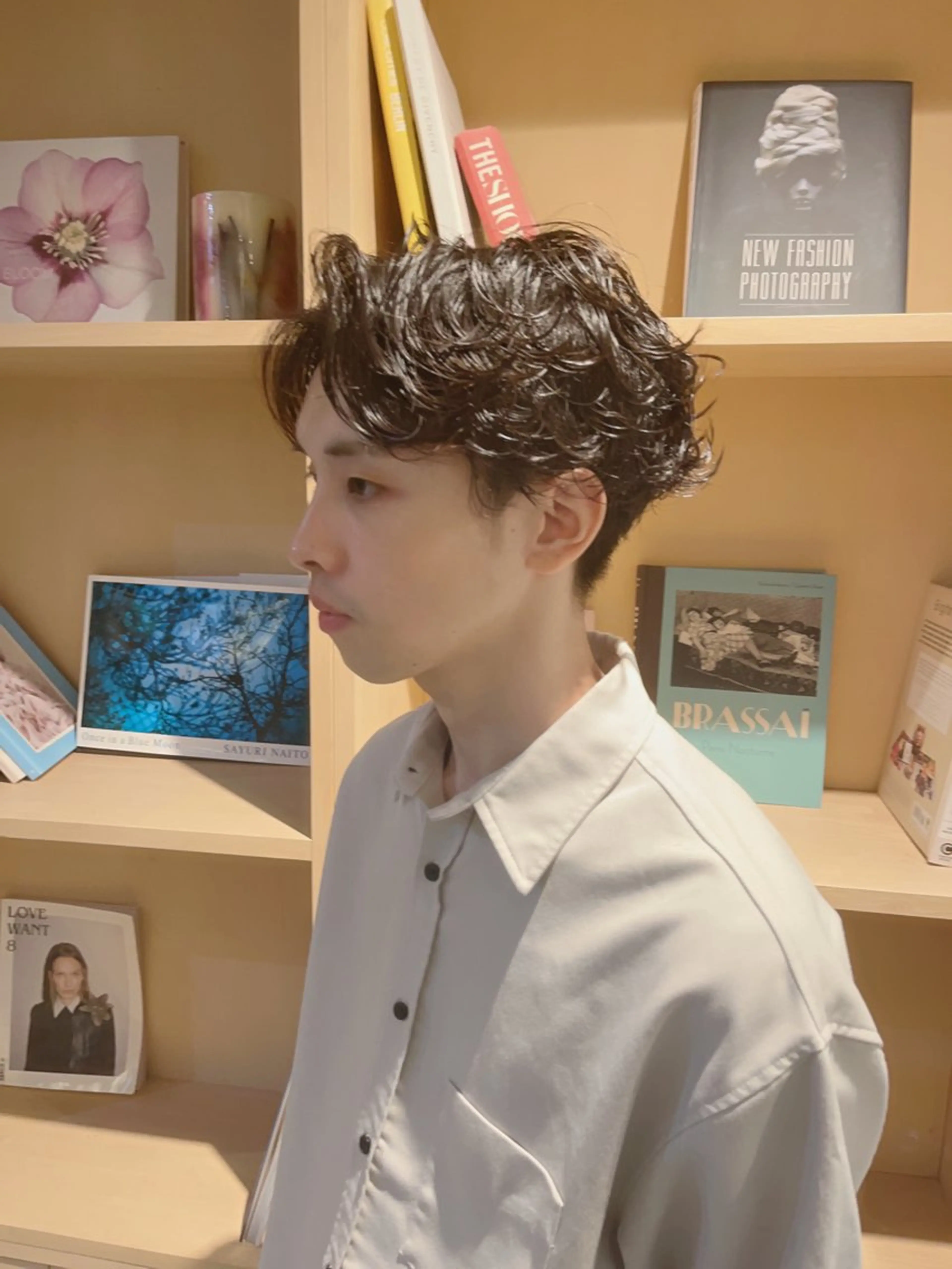 ミディアム パーマ メンズ カット パーマ ‪🌿パーマ大好評 メンズヘア🌿ワタルのヘアスタイル