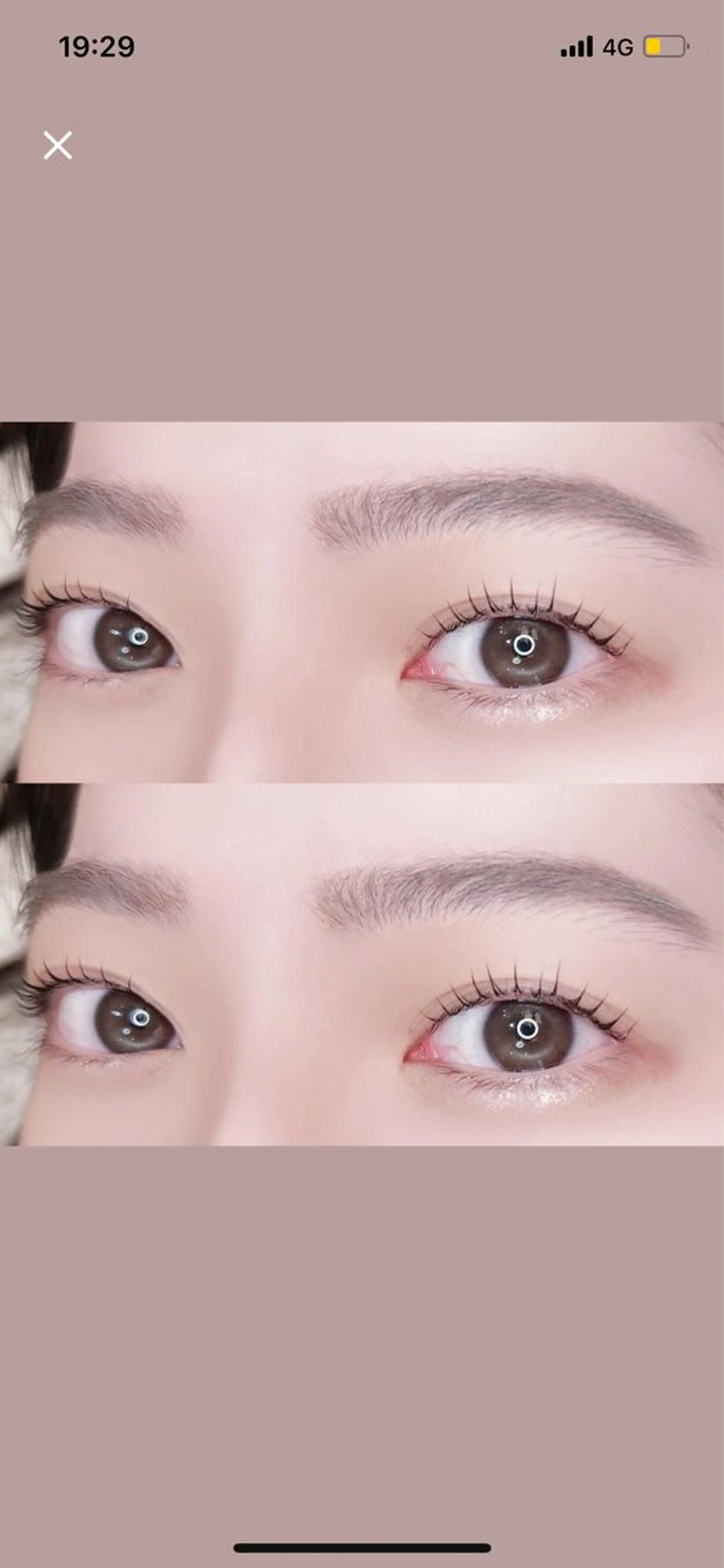 マツエク・マツパ まつげパーマ hiyori /透明 感ピンク/ラベンダーのマツエク・マツパデザイン